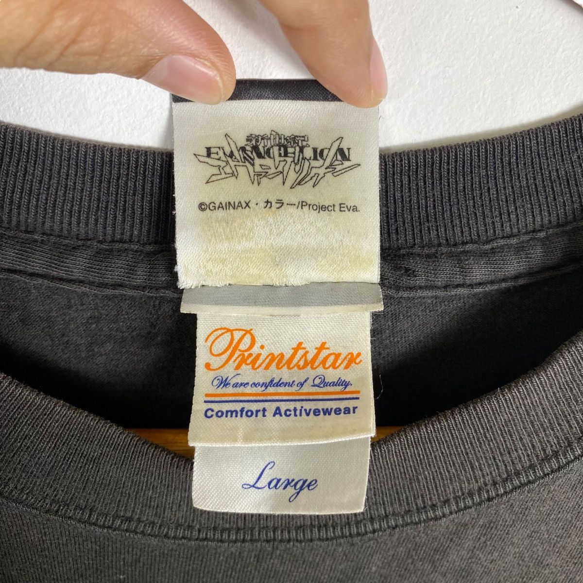 Anime × Vintage Vintage 90's NEON GENESIS EVANGELION Chapter Anime Tee Size US L / EU 52-54 / 3 - 7 Thumbnail
