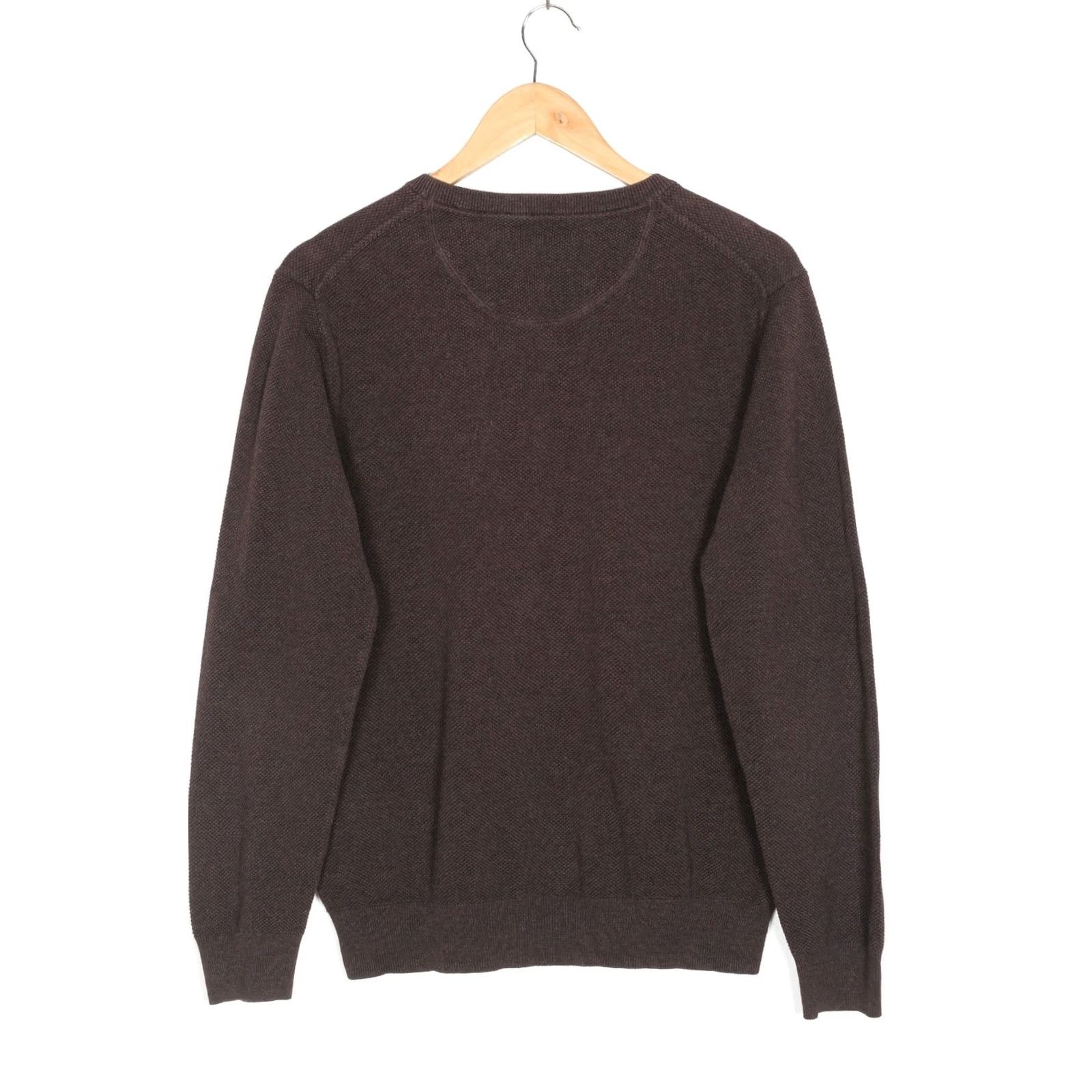 Gant GANT Crew Neck Cotton Jumper Sweater Men L VR3813 Brown Classic Knit Pullover Shirts Mens Size US L / EU 52-54 / 3 - 3 Thumbnail