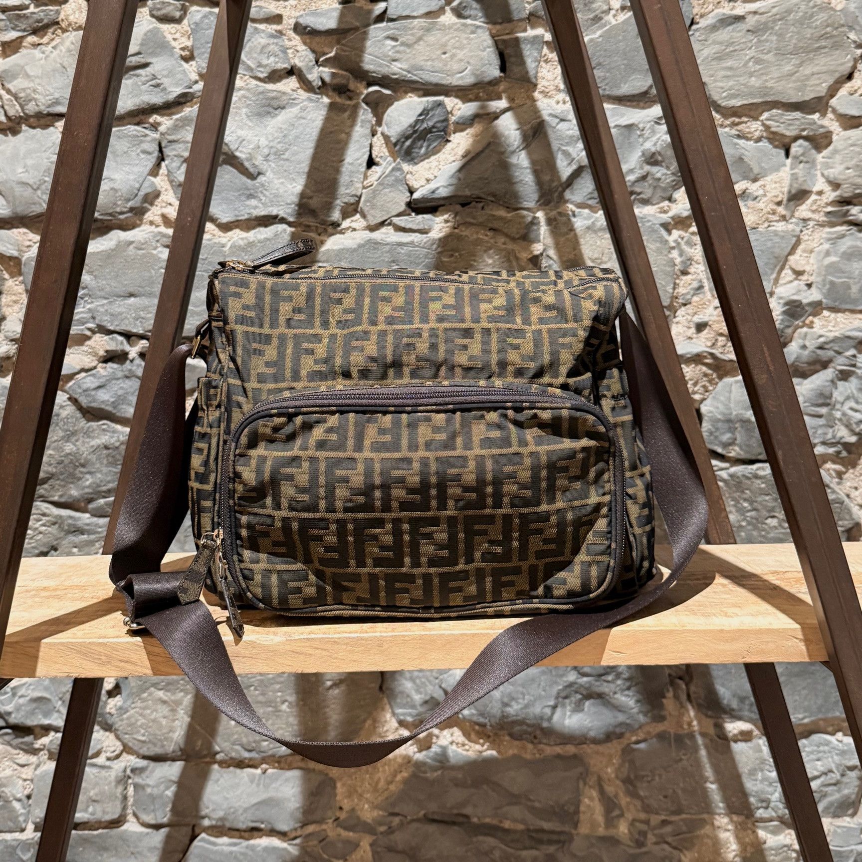 Fendi Fendi FF Zucca Diaper Messenger Bag W/ Changing Pad Size ONE SIZE - 1 Thumbnail