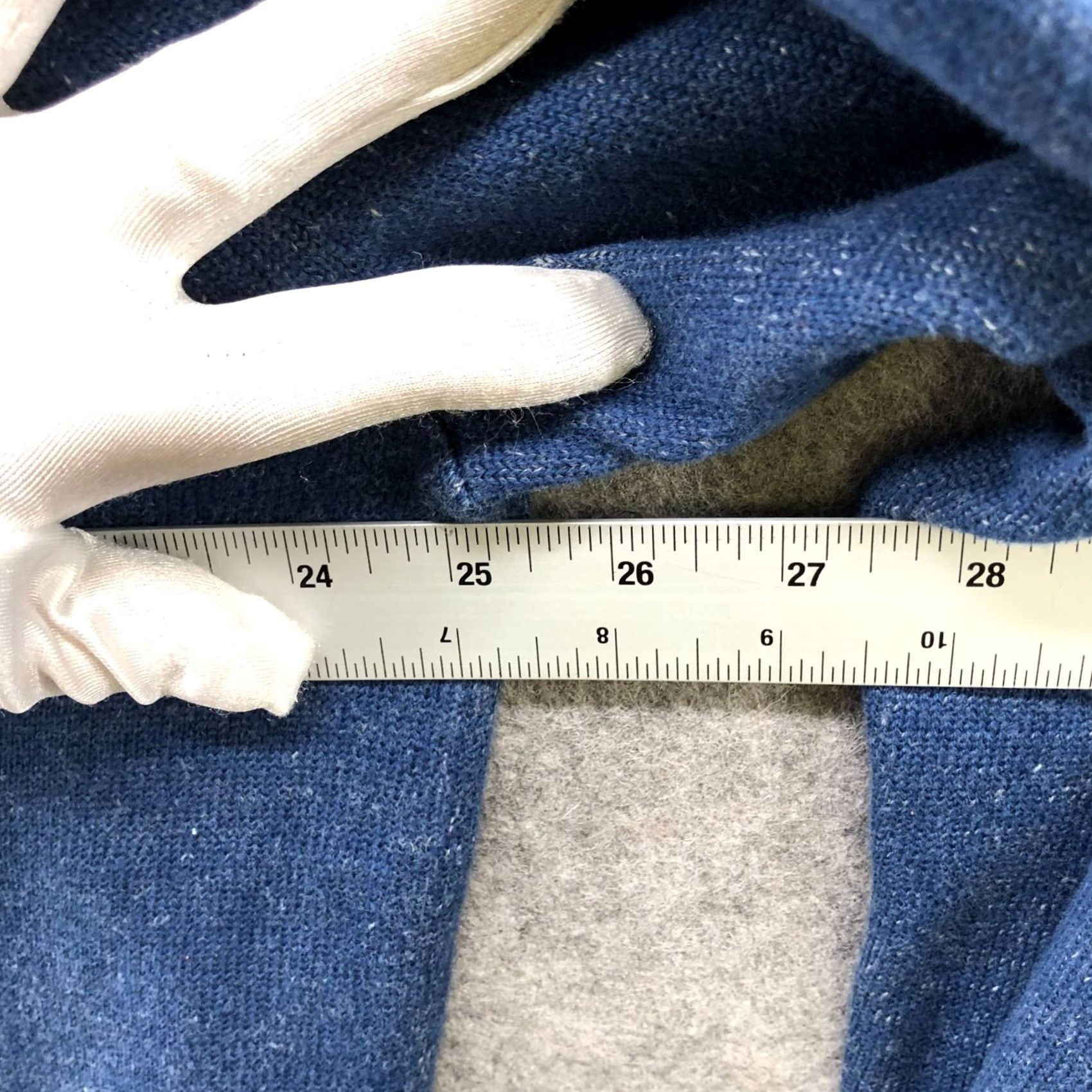 Express EXPRESS V-Neck Sweater Mens XL Blue Pullover 100% Cotton Casual Knit Pullover Long Sleeve Size US XL / EU 56 / 4 - 5 Thumbnail
