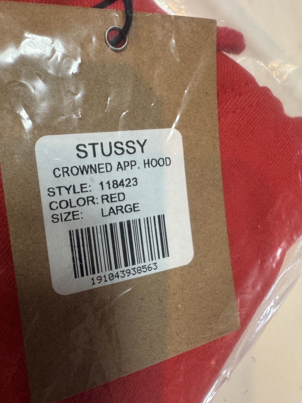 Stussy Stüssy Crowned App Hoodie Red Large – Deadstock Size US L / EU 52-54 / 3 - 2 Thumbnail