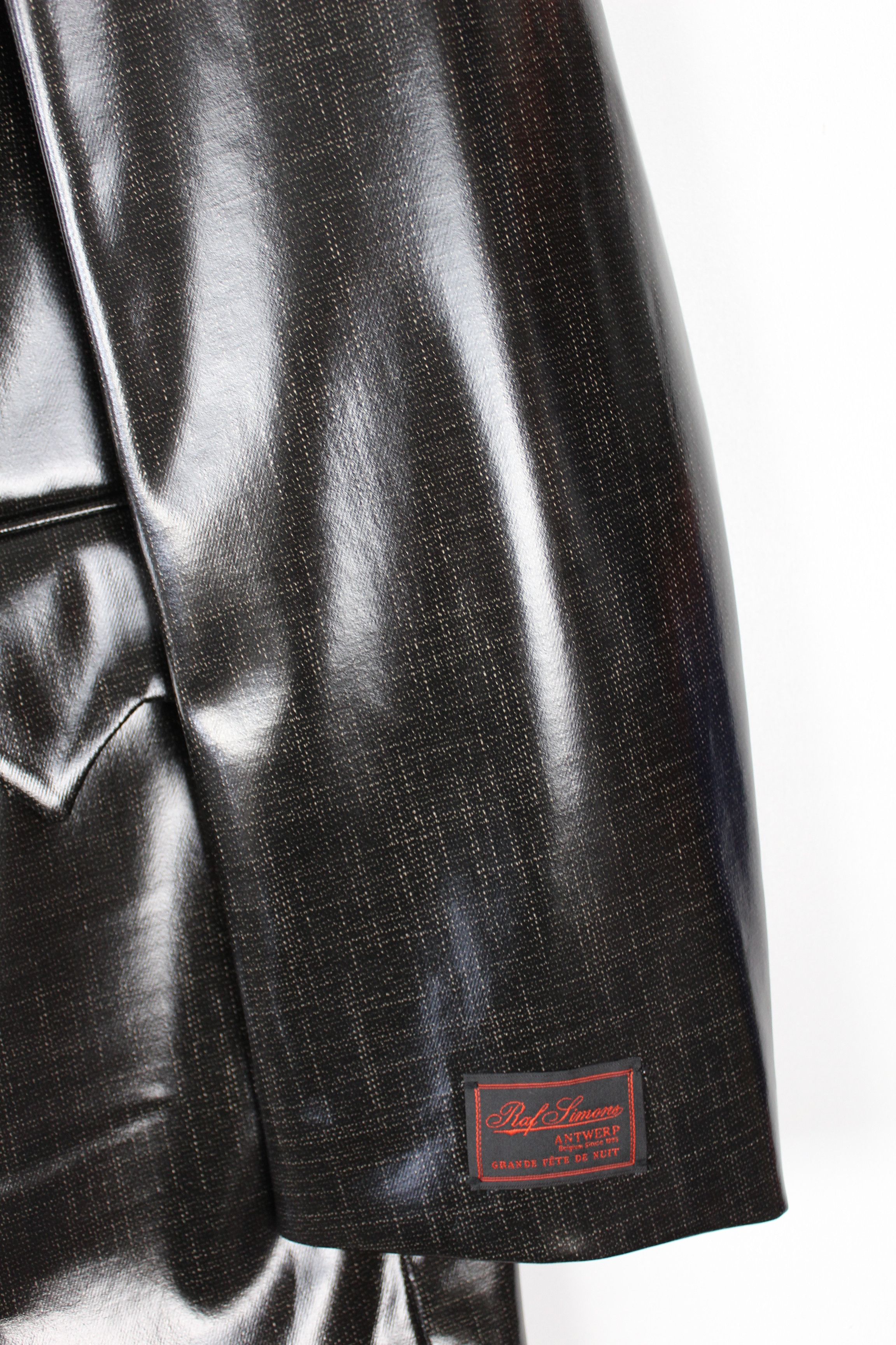 Raf Simons Raf Simons SS22/23 Black Coated Oversized Blazer Size US M / EU 48-50 / 2 - 4 Thumbnail