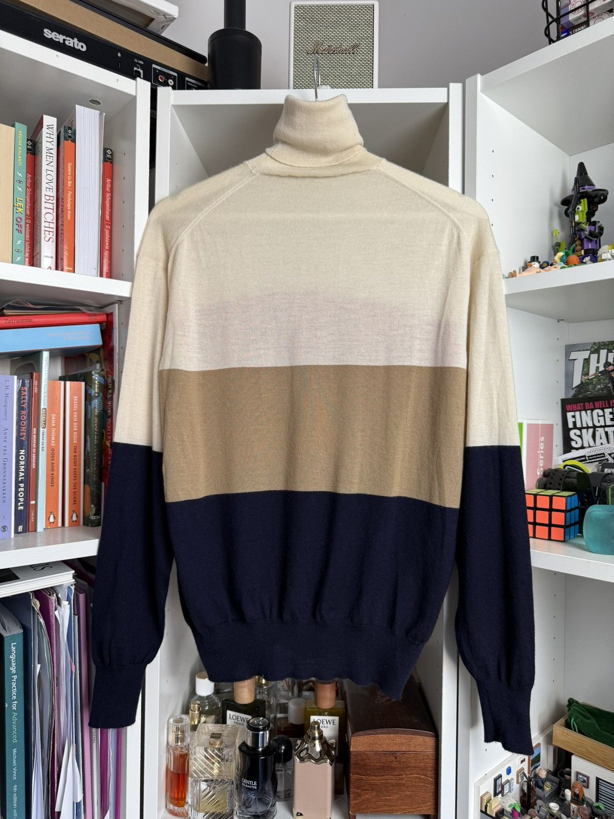Celine × Designer Celine 100% cashmere turtleneck sweater jumper XS old money Size XS / US 0-2 / IT 36-38 - 2 Thumbnail