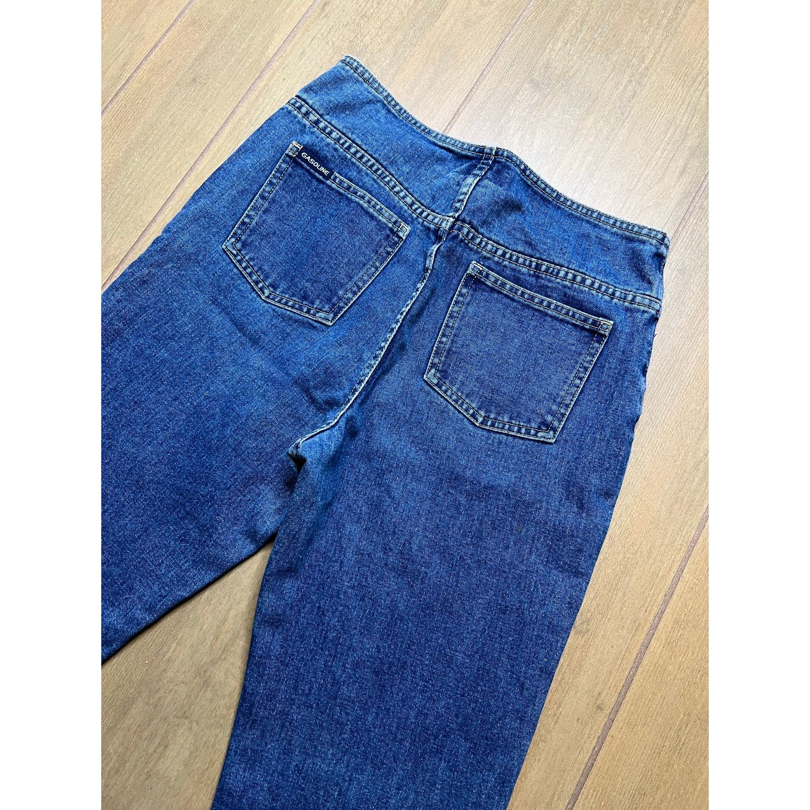 Vintage GASOLINE Flare Jeans Womens Sz 28 Vintage Y2K Embroidered Size 28" / US 6 / IT 42 - 11 Thumbnail