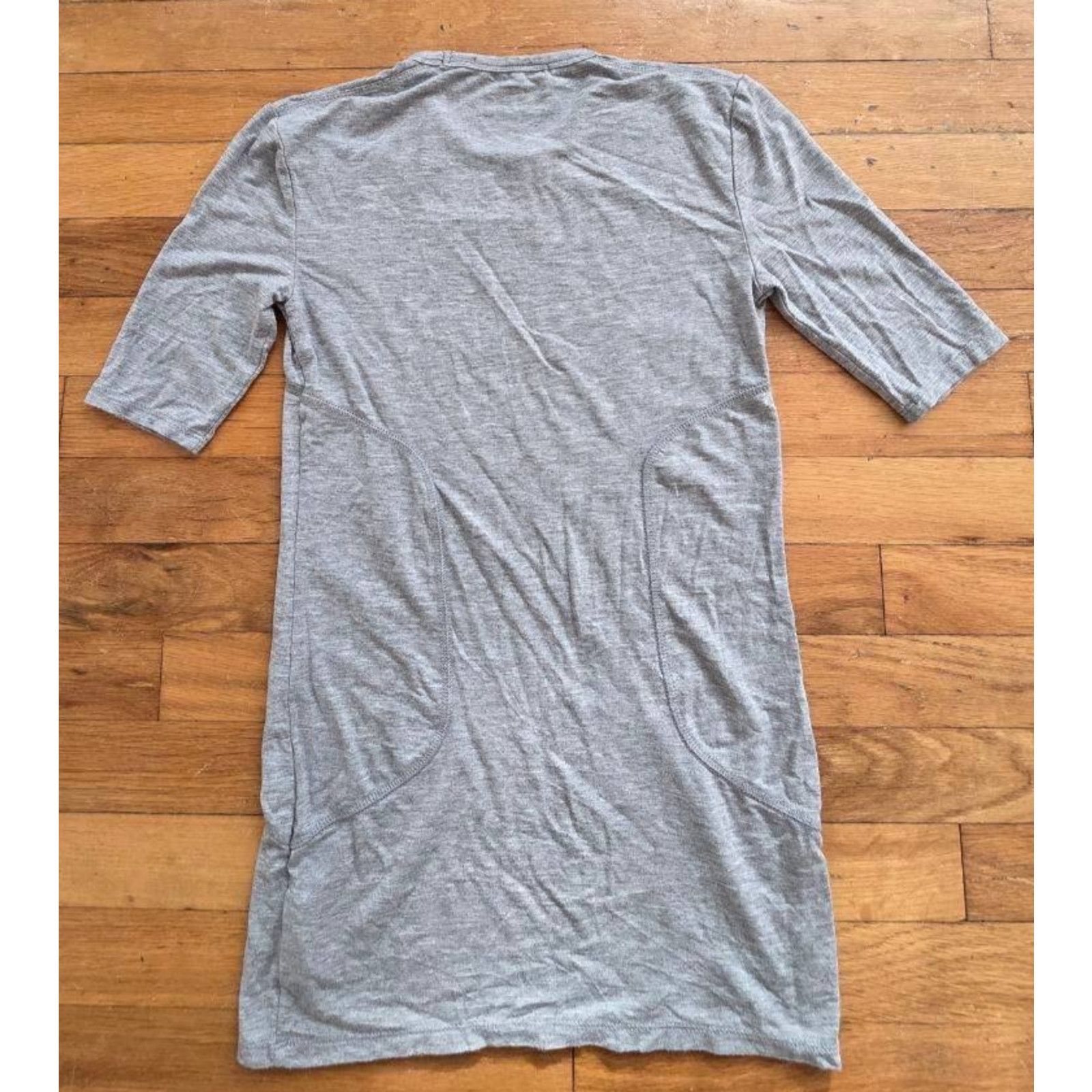 Alexander Wang Alexander Wang Grey Jersey Short Sleeve Dress Size S A001013 Size S / US 4 / IT 40 - 2 Thumbnail