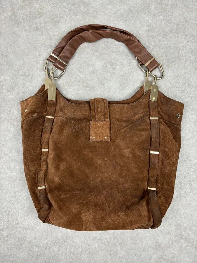 Celine 2000s Celine Brown Suede Fringe Shoulder Bag Size ONE SIZE - 10 Thumbnail