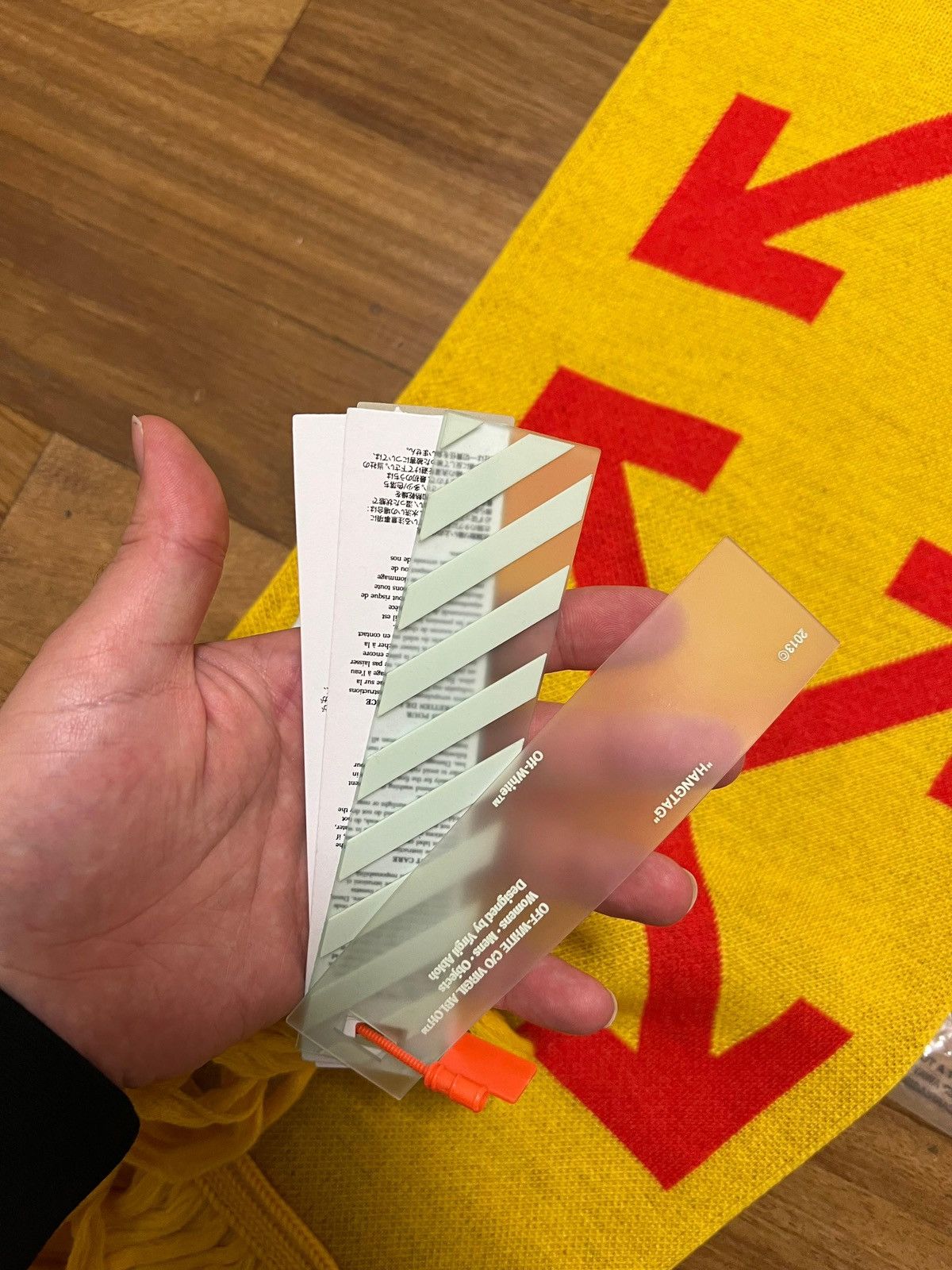 Off-White Off white scarf yellow Size ONE SIZE - 10 Thumbnail