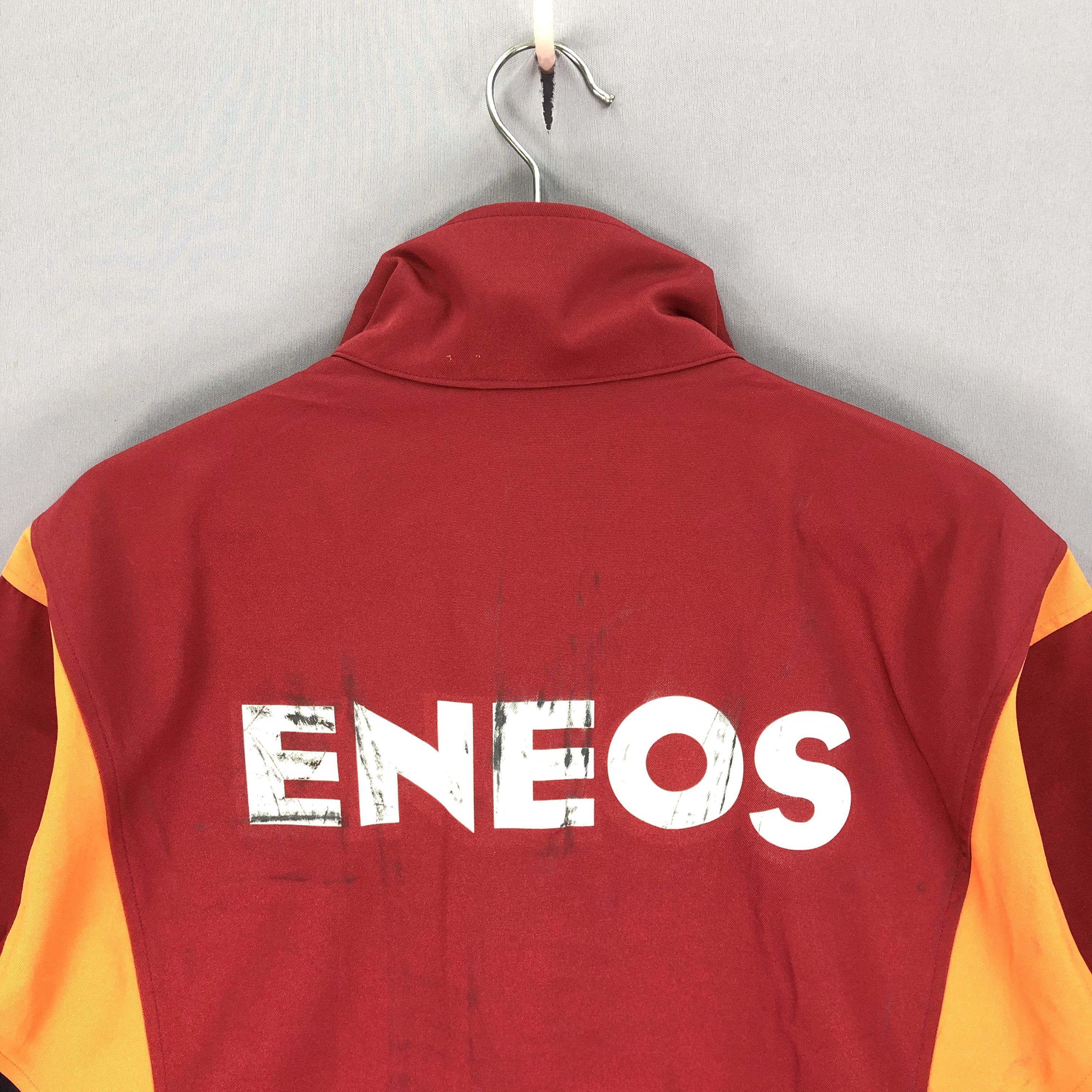 Japanese Brand × Vintage Vintage Eneos Big Logo Full Zipper Racing Workers Jacket Size US XL / EU 56 / 4 - 3 Thumbnail