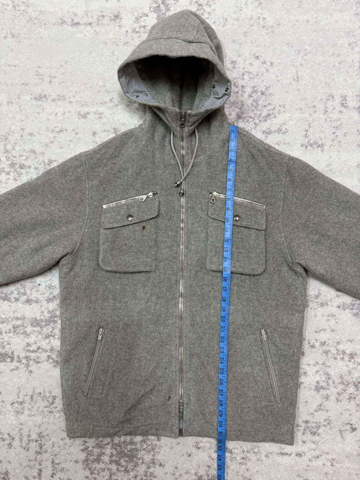 Iceberg Vintage 90s Iceberg Tunes Riri Opti Zipper Wool Jacket Hodie Size US XL / EU 56 / 4 - 19 Thumbnail