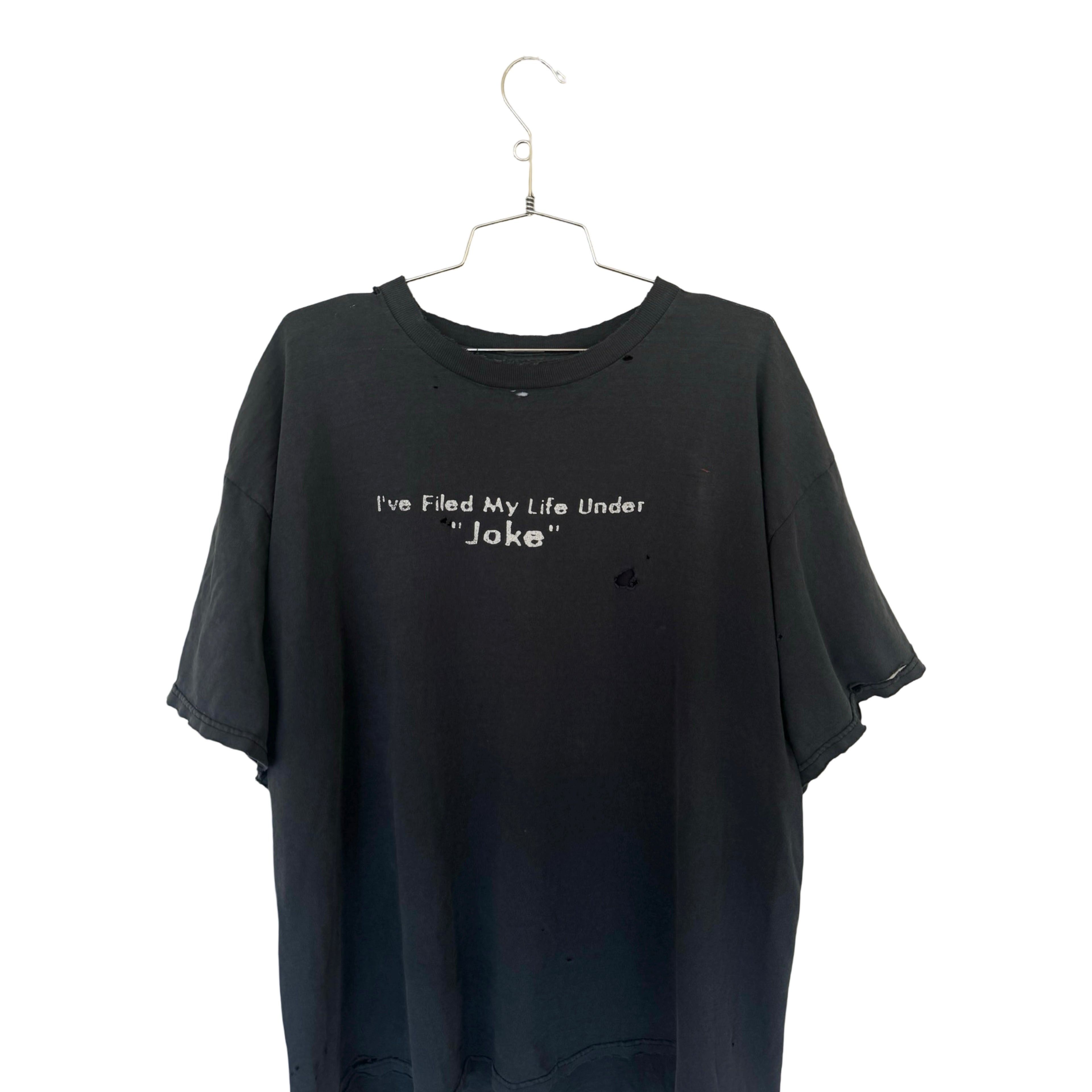 Vintage My Lifes A Joke Thrashed Tee Size US XL / EU 56 / 4 - 3 Thumbnail
