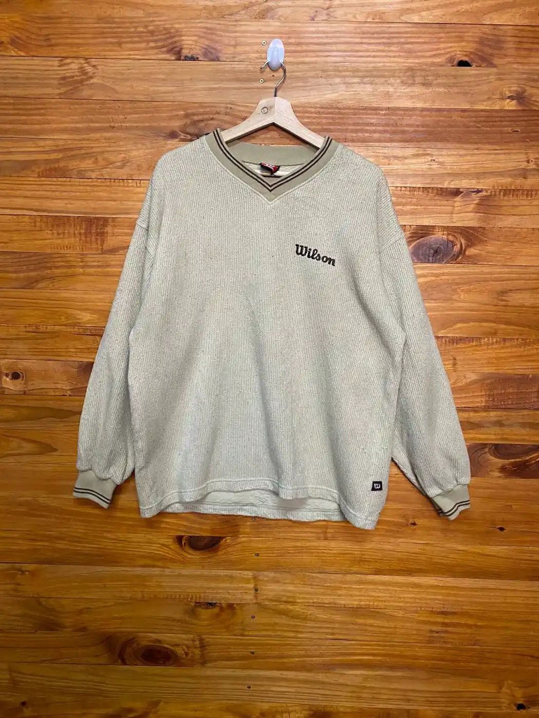Wilson Vintage 90s Wilson Jumper Knitwear Made In Japan Size US L / EU 52-54 / 3 - 2 Thumbnail