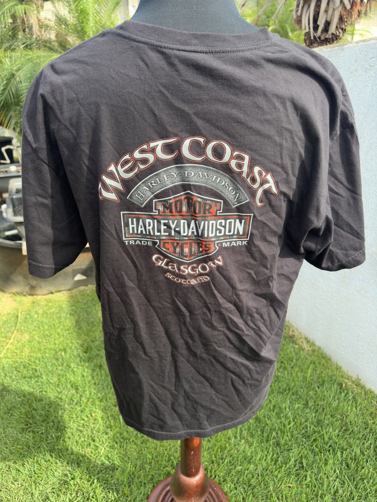 Harley Davidson Harley Davidson Glasgow Scotland T-shirt Black Men's XL Size US XL / EU 56 / 4 - 2 Thumbnail