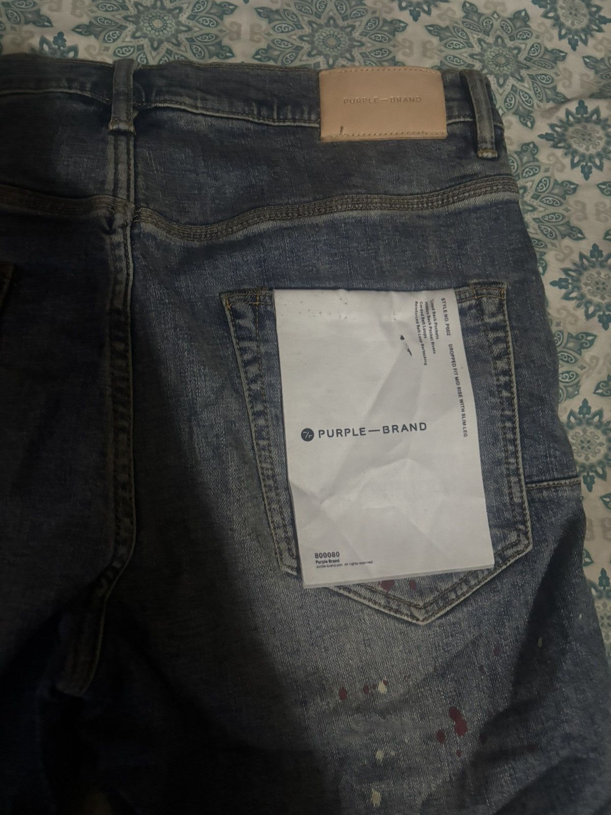 Purple Brand Blue Purple jeans Size US 33 - 6 Thumbnail