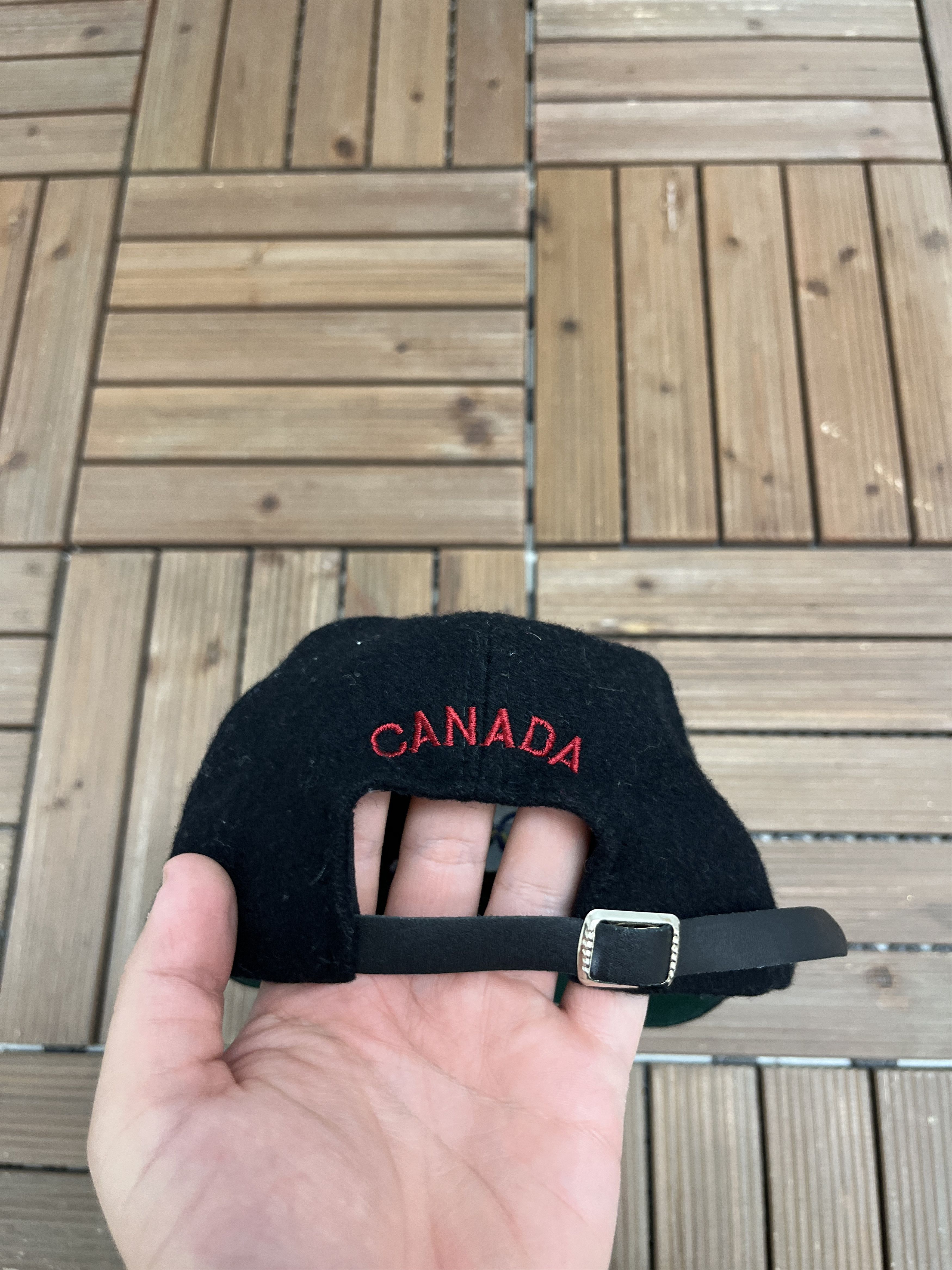 Vintage Team Canada Lillehammer '94 Olympics Vintage Black Hat Cap Size ONE SIZE - 5 Thumbnail