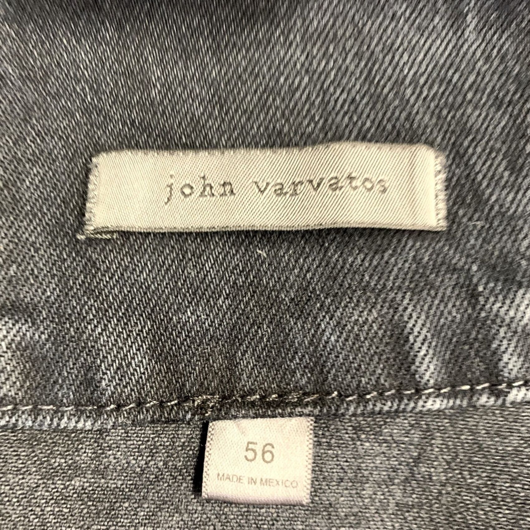 John Varvatos JOHN VARVATOS Jacket XL Blue Grey Cotton Blend Denim Twill Patch Pockets Trucker Men's Jacket XL Blue Grey Twill Patch Pockets Jacket Size US XL / EU 56 / 4 - 6 Thumbnail