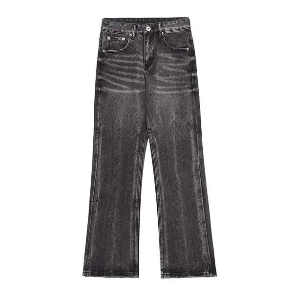 Japanese Brand Washed distressed wide-leg loose-fitting ripped jeans Size US 32 / EU 48 - 7 Thumbnail