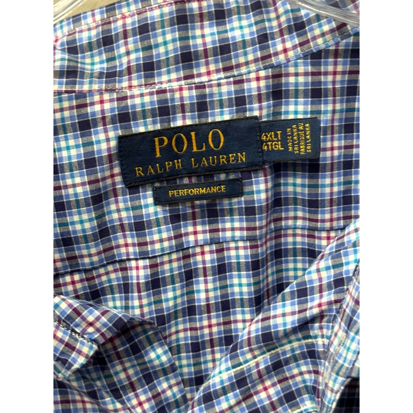 Ralph Lauren Ralph Lauren 4XLT Long Sleeve Shirt Men Multicolor Performance Bold Tall 4XL Shirt Size US XXL / EU 58 / 5 - 6 Thumbnail