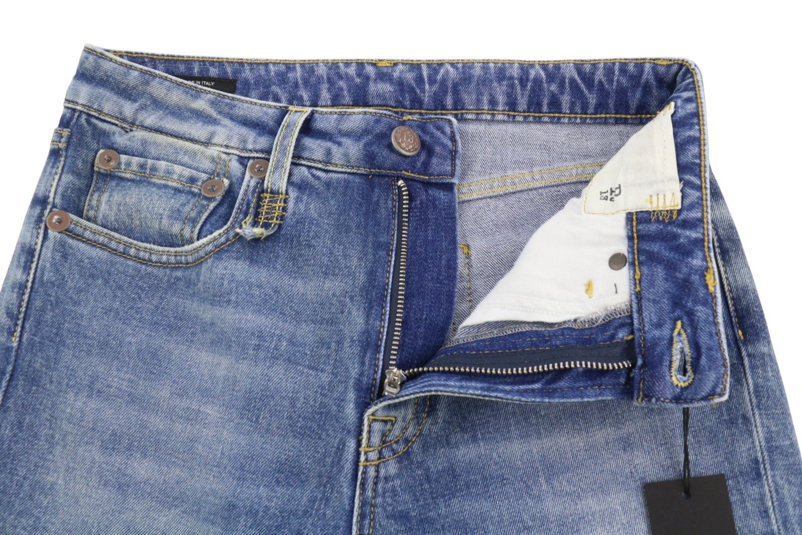 R13 KICK FIT 26 Jasper Stretch Cropped Faded Blue PS26 89081 Size 26" / US 2 / IT 38 - 5 Thumbnail