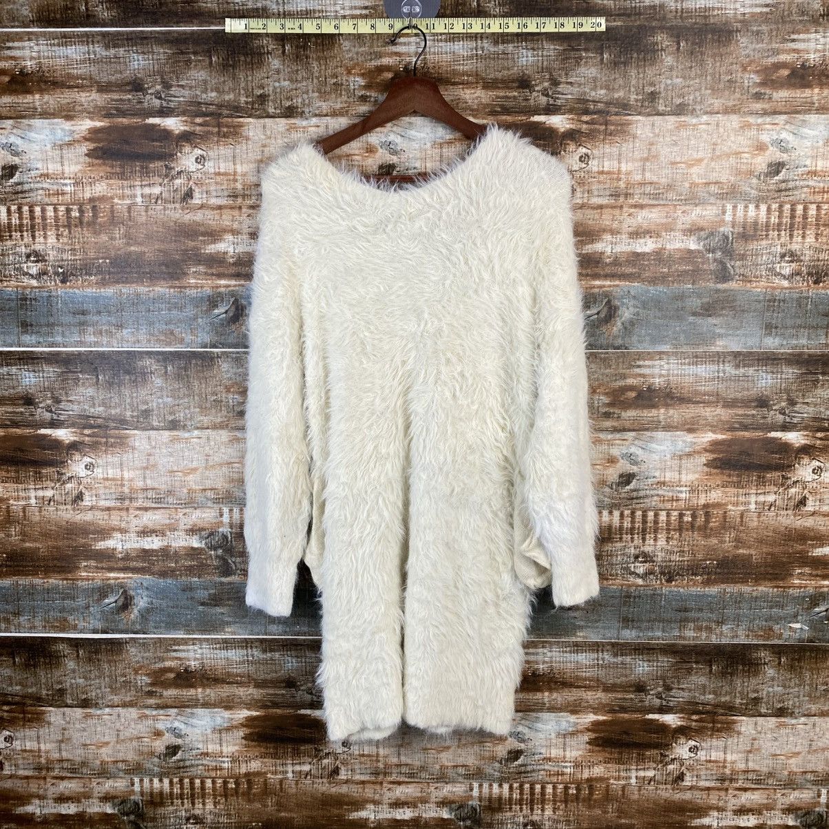 Vintage DL Aunt Maries White Mohair Cardigan Knitwear #C1169 Size M / US 6-8 / IT 42-44 - 12 Thumbnail
