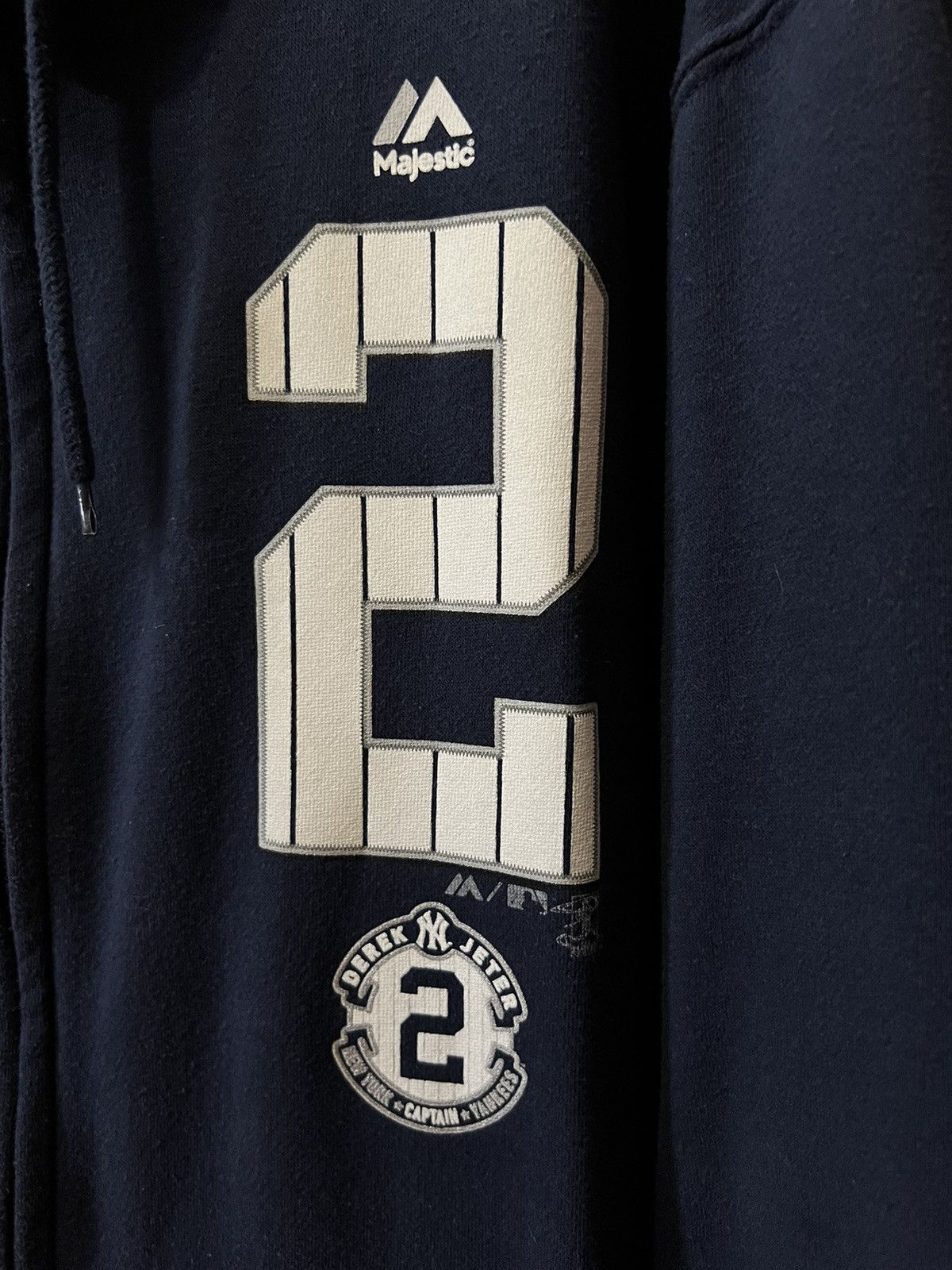 MLB × New York Yankees × Vintage New York Yankees Derek Jeter Navy Zip Up Size US XL / EU 56 / 4 - 2 Thumbnail