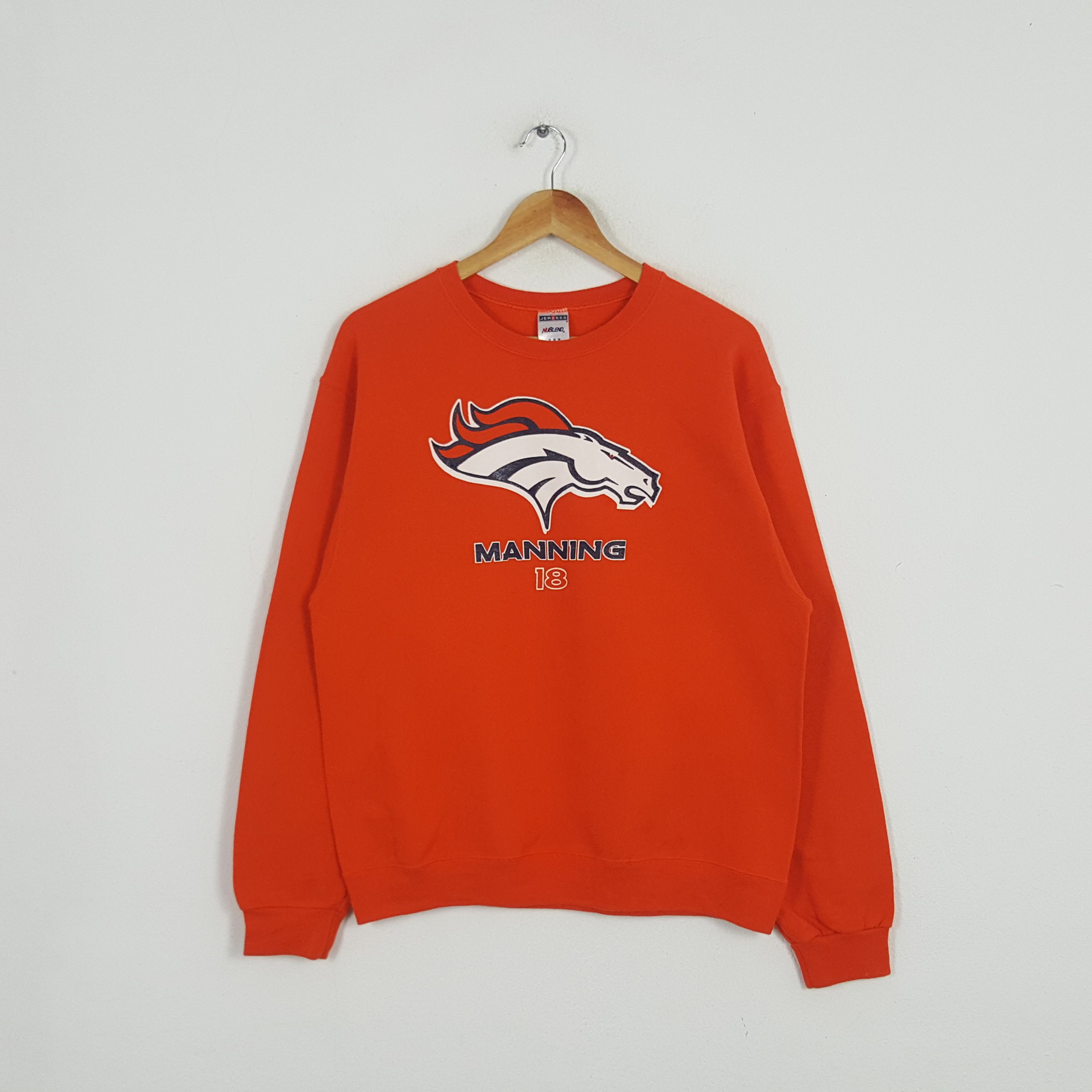 NFL × Vintage Vintage Manning 18 American Football Team NfFL Sweatshirt Size US M / EU 48-50 / 2 - 1 Thumbnail