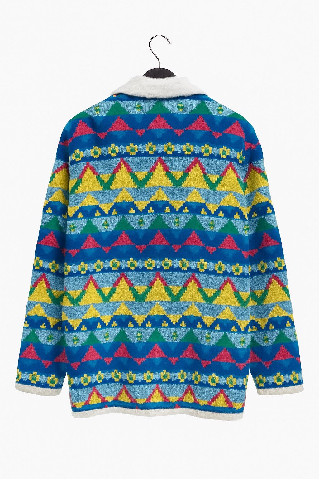 Vintage Harvy Club Collection Sports Geometric Knit Jacket