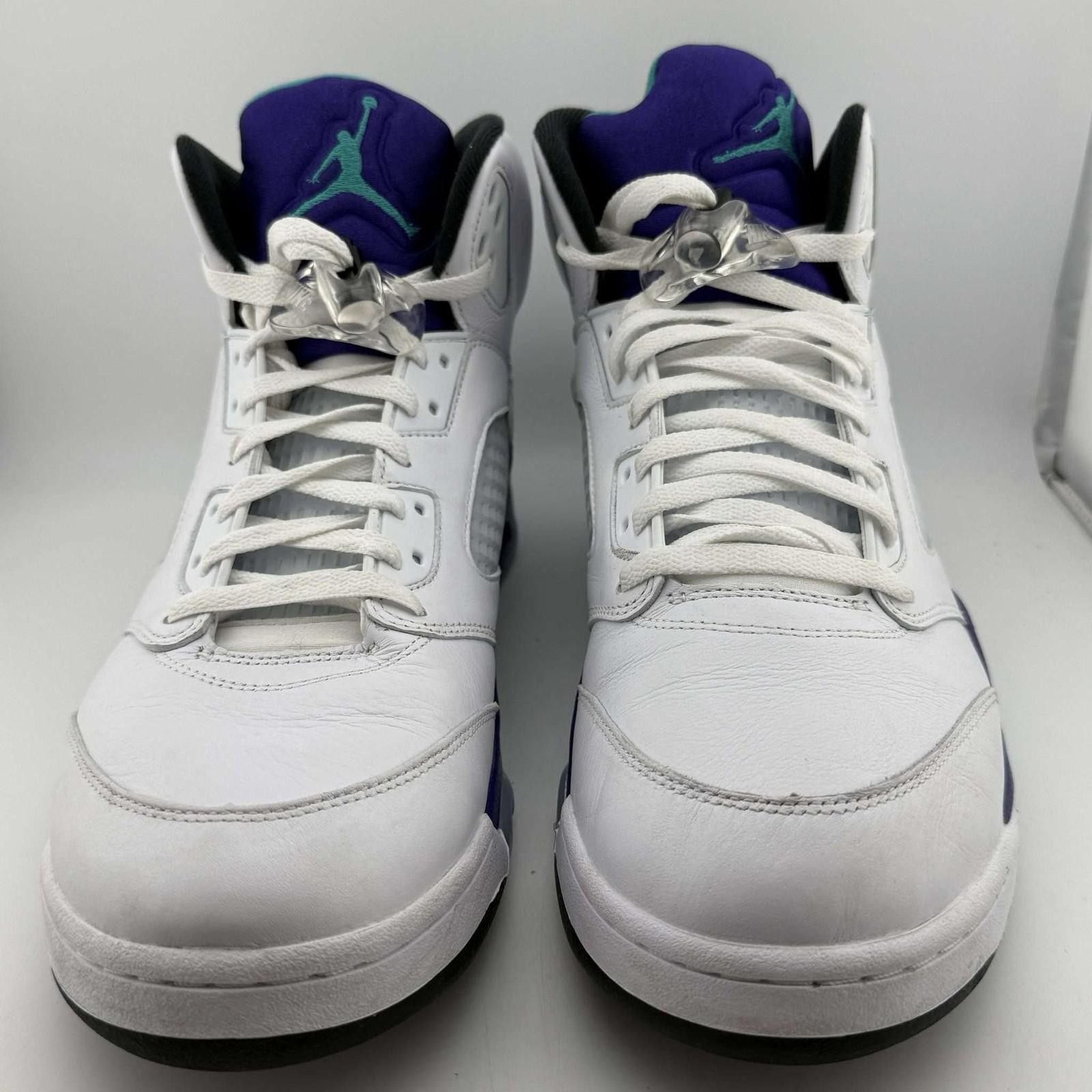 Nike Nike Air Jordan 5 Retro OG Grape White Emerald US 14 Used Size US 14 / EU 47 - 3 Thumbnail