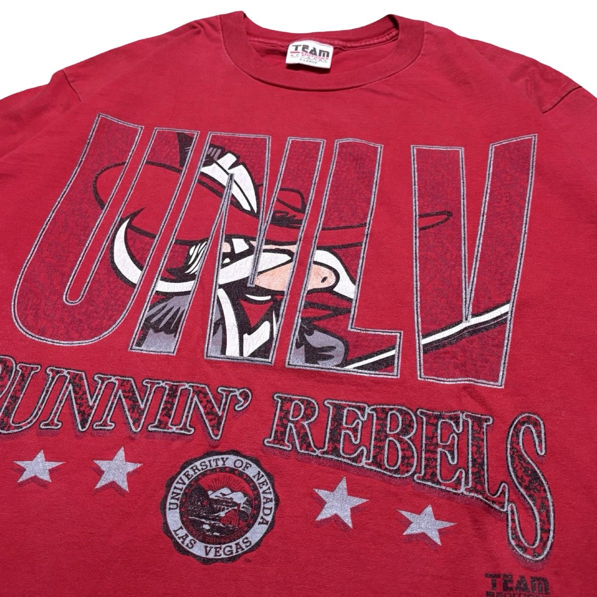 Other Vintage 90s UNLV Rebels Graphic T Shirt Red XL Size US XL / EU 56 / 4 - 2 Thumbnail