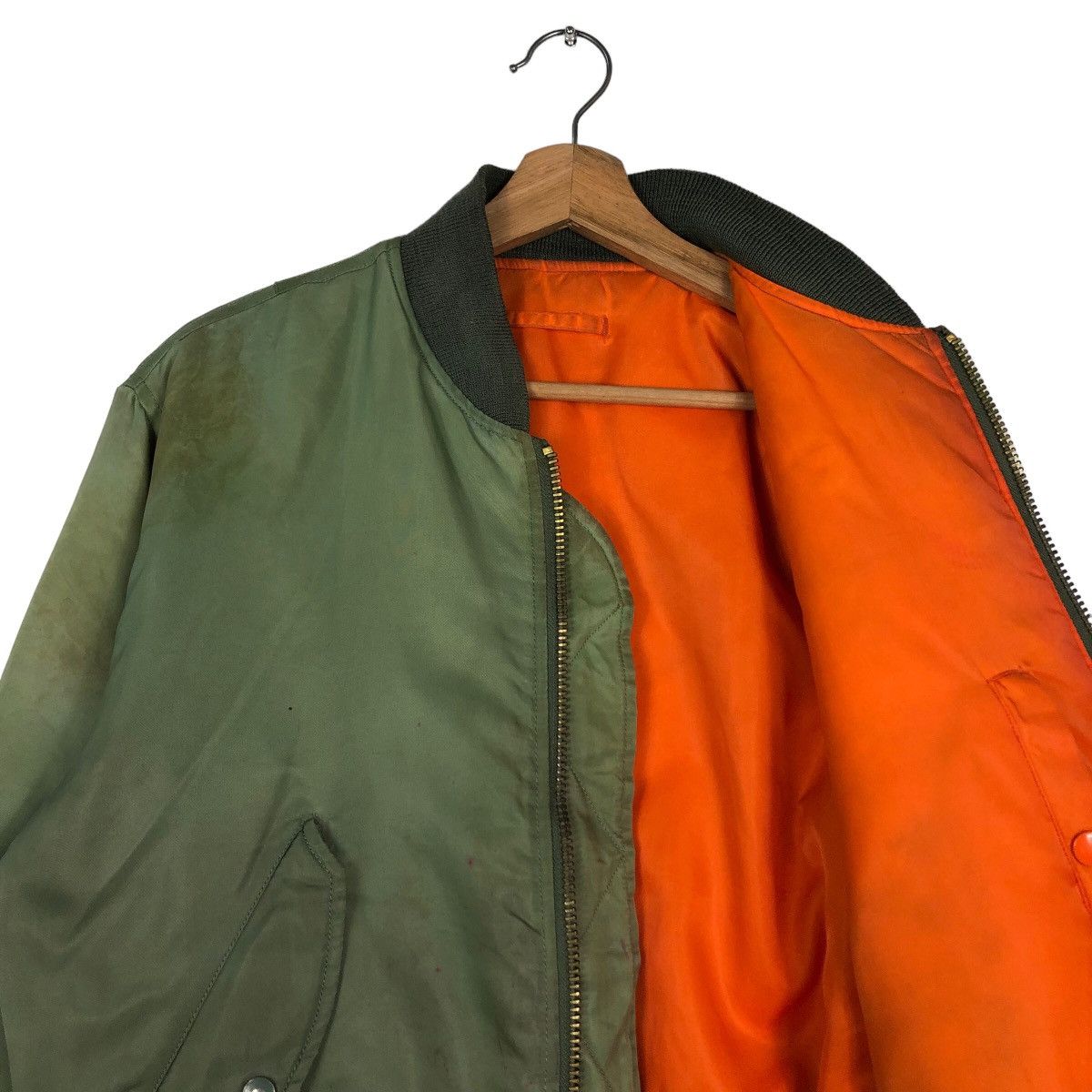Vintage 🔥Riot Riot Vintage Reversible Bomber Ma-1 Jacket Wastop Size US M / EU 48-50 / 2 - 12 Thumbnail