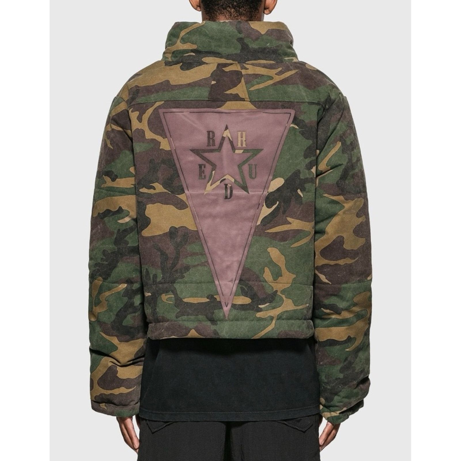 Rhude Rhude Camo Puffer Jacket (Sz L) Triangle Star Logo Graphic Size US L / EU 52-54 / 3 - 1 Thumbnail
