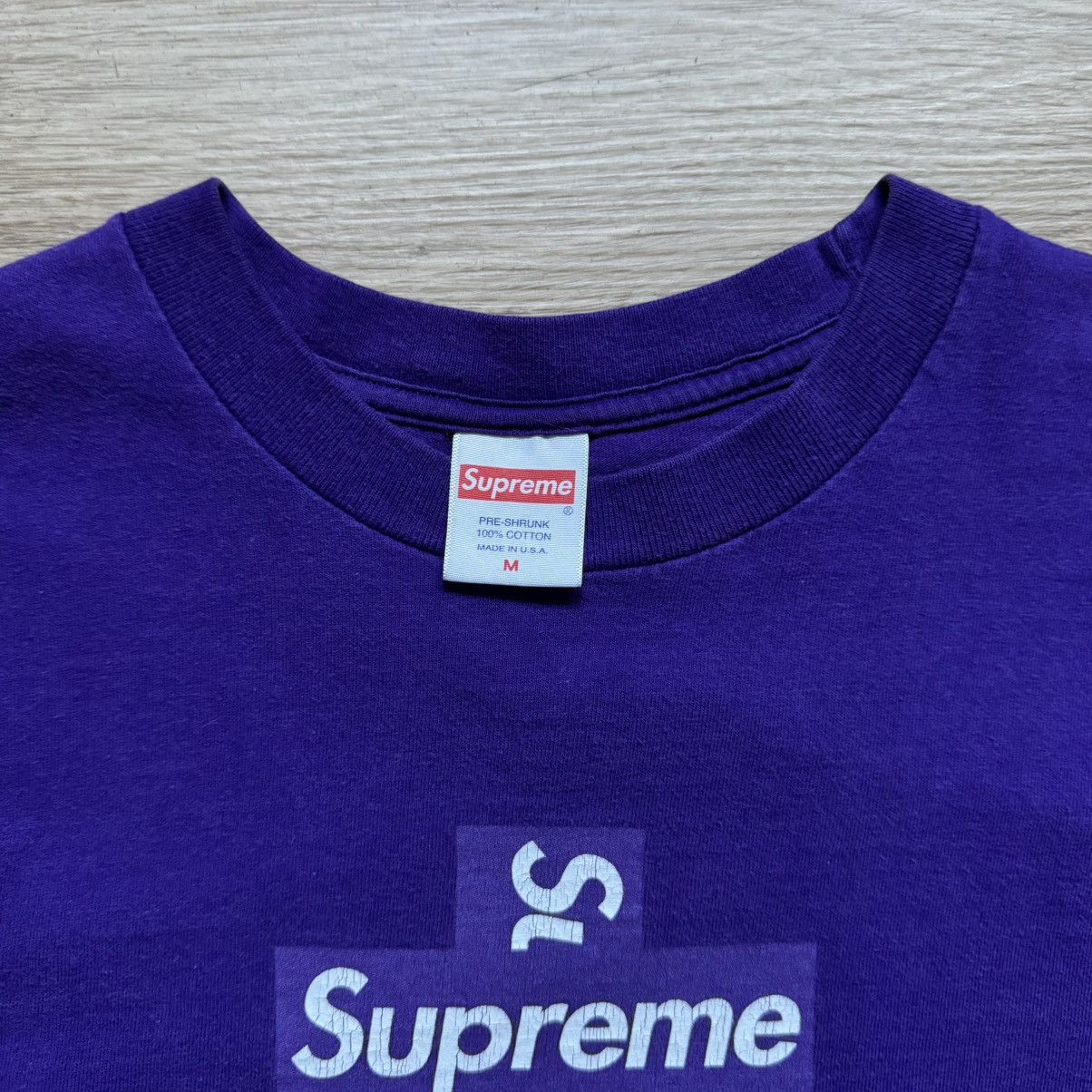 Supreme Supreme Cross Box Logo Tee Size US M / EU 48-50 / 2 - 3 Thumbnail