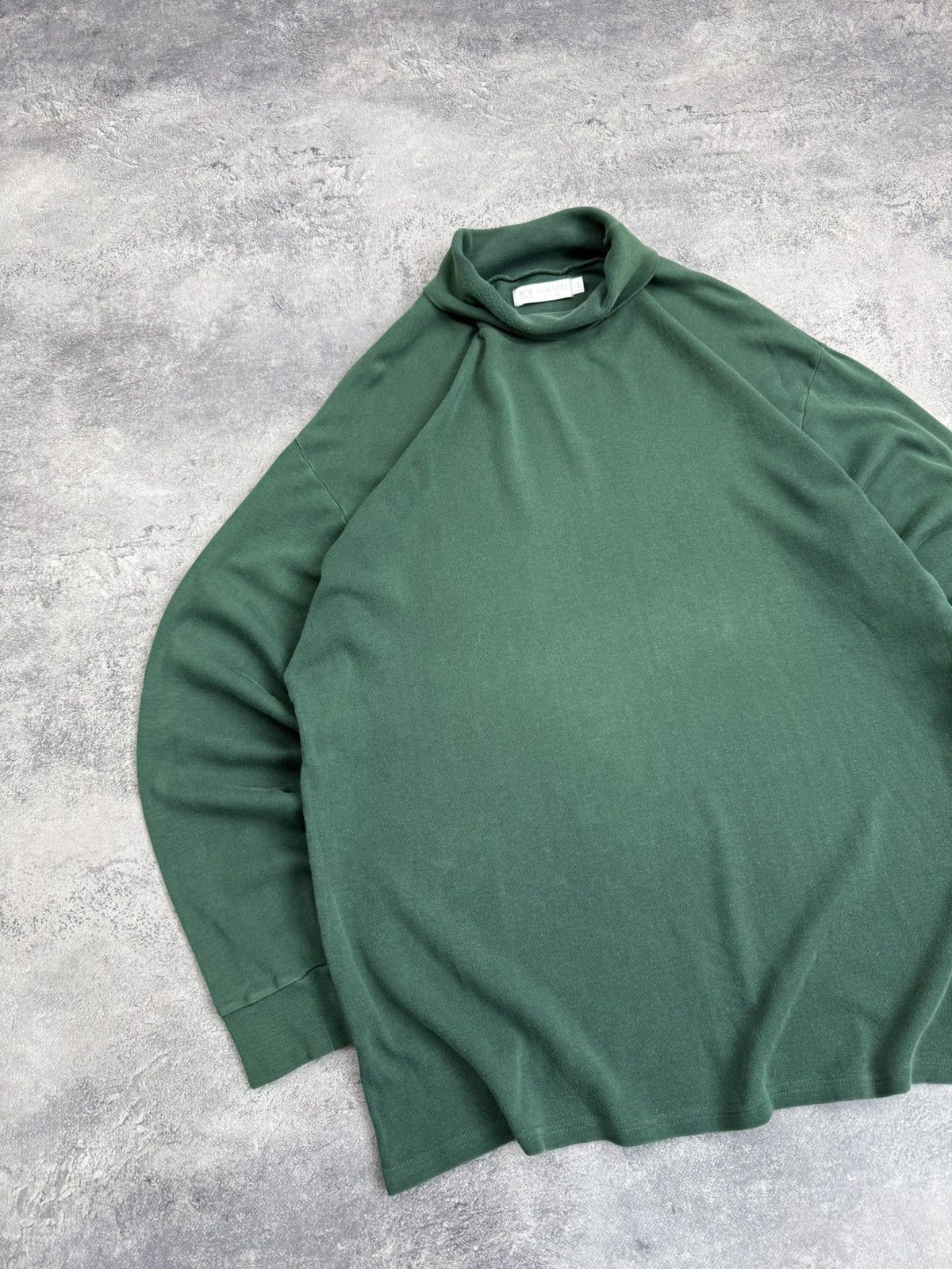 Sunspel Sunspel Forest Green Turtleneck Long Sleeve Sweatshirt Size US L / EU 52-54 / 3 - 6 Thumbnail