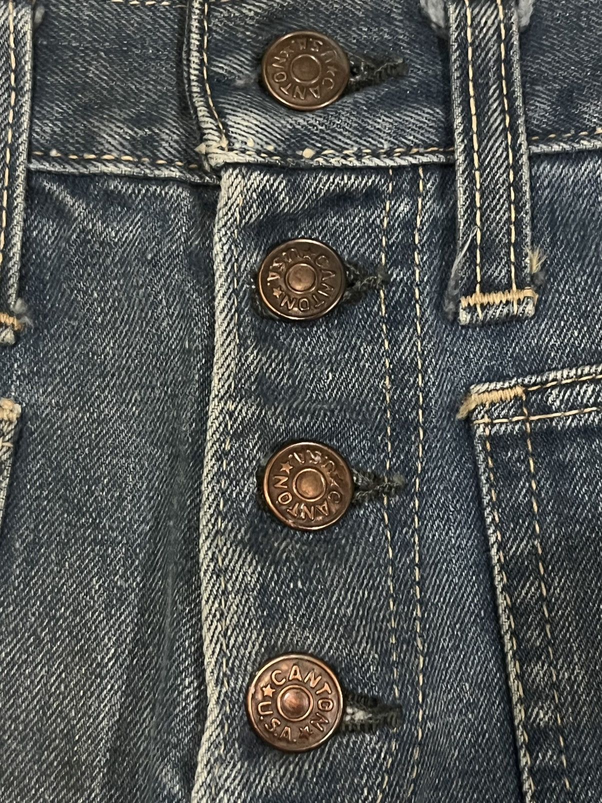 South2 West8 × Vintage Vintage 90s X-West Canton Bell Bottom Button Fly Flare Jeans Size 26" / US 2 / IT 38 - 5 Thumbnail