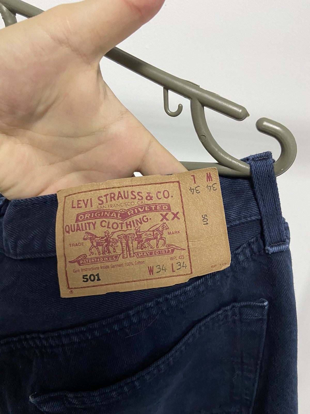 Levi's Levis 501 Vintage jeans Pants Selvedge Y2K Casuals Size US 34 / EU 50 - 4 Thumbnail