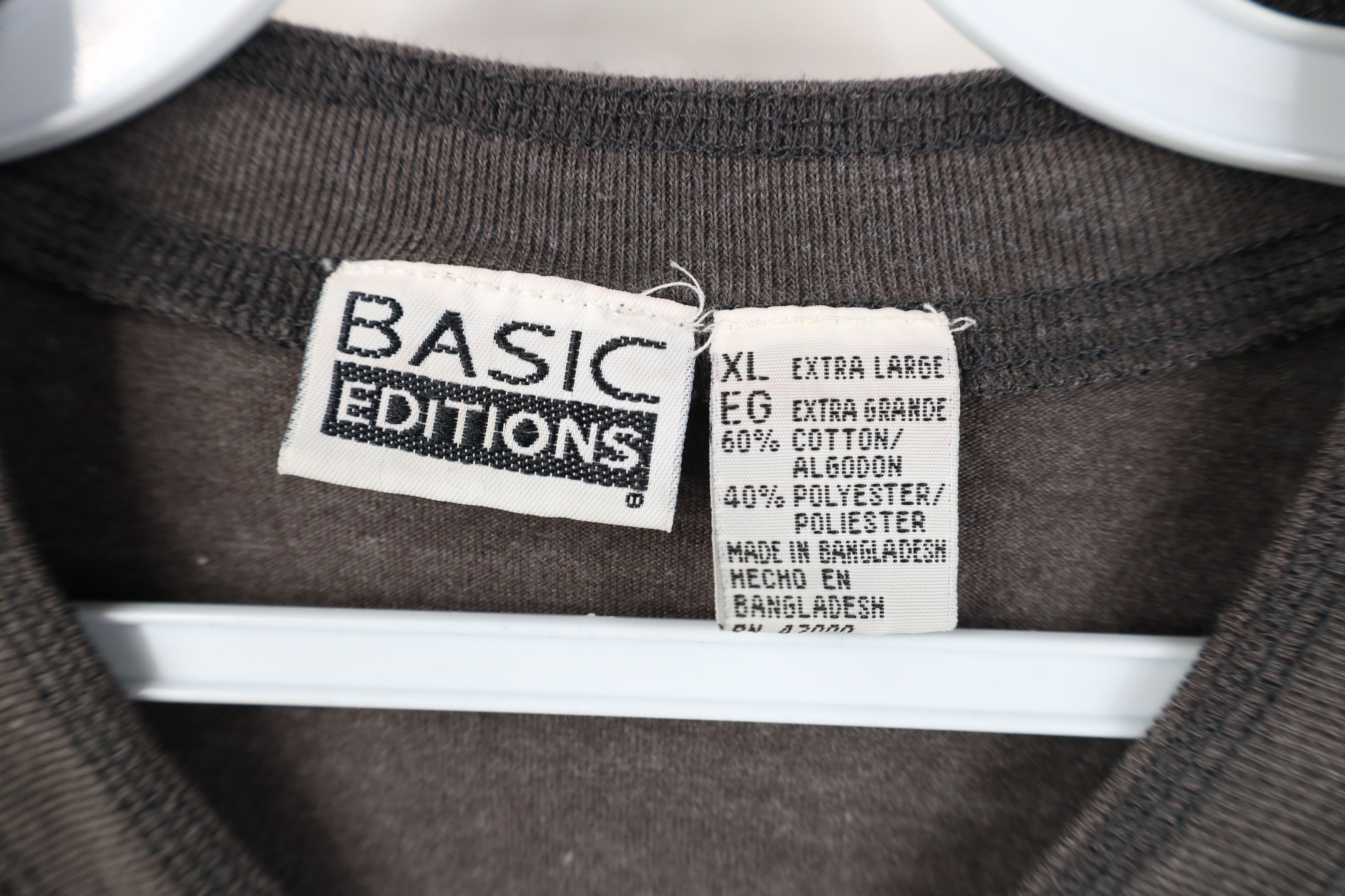 Vintage Vintage 90s Streetwear Blank Long Sleeve Henley T-Shirt Gray Size US XL / EU 56 / 4 - 9 Thumbnail