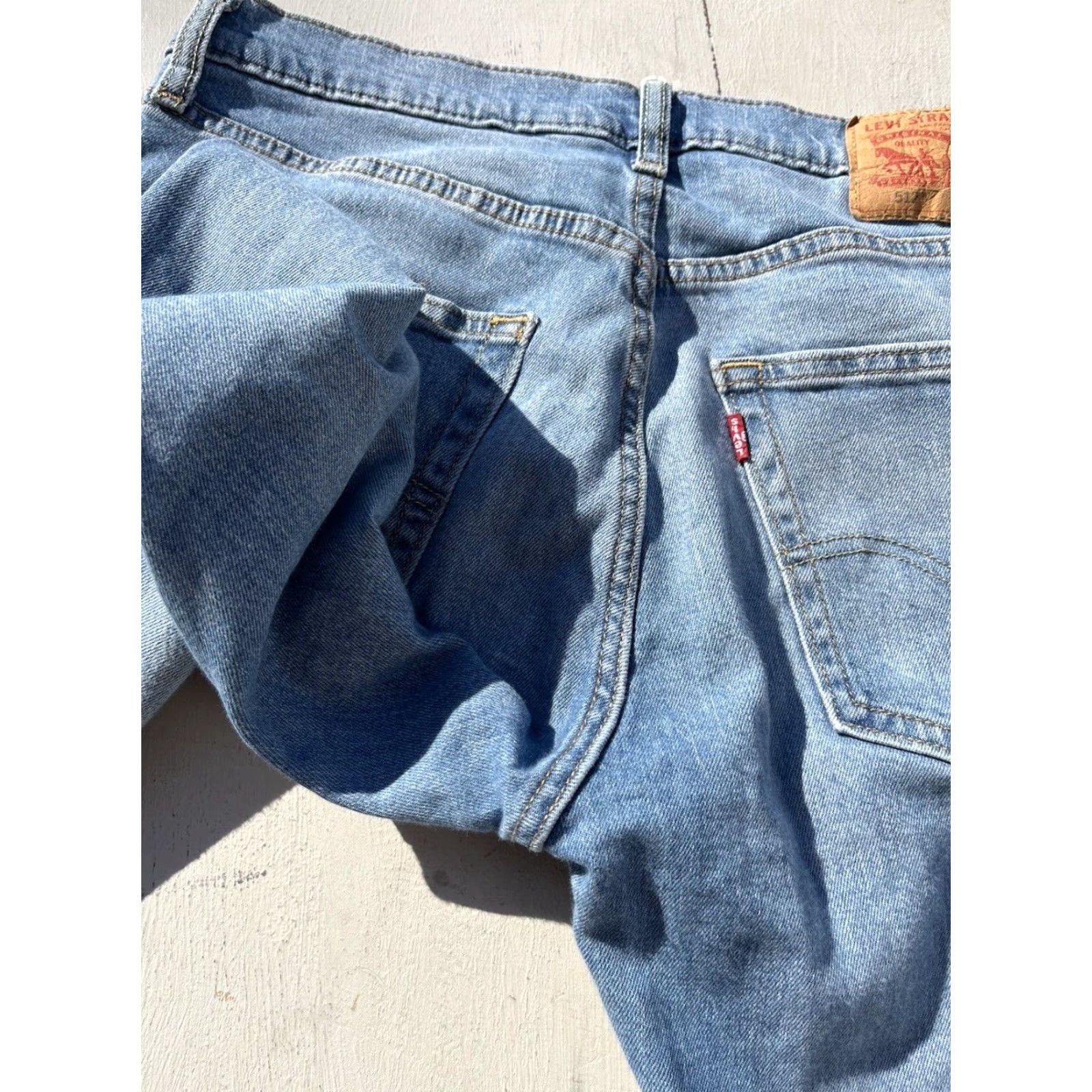 Levi's Levi's 512 Jeans Slim Taper 32x34 Blue Denim Regular Mens Size US 32 / EU 48 - 7 Thumbnail