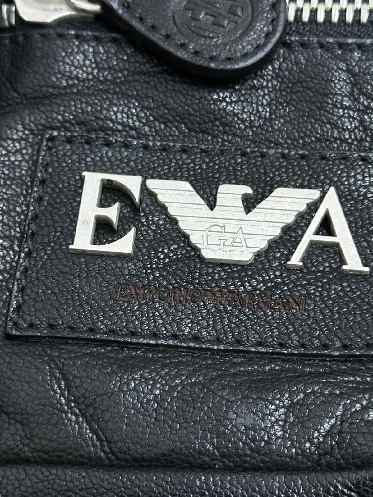 Emporio Armani 1990 Emporio Armani True Leather Side / Shoulder bag Size ONE SIZE - 4 Thumbnail