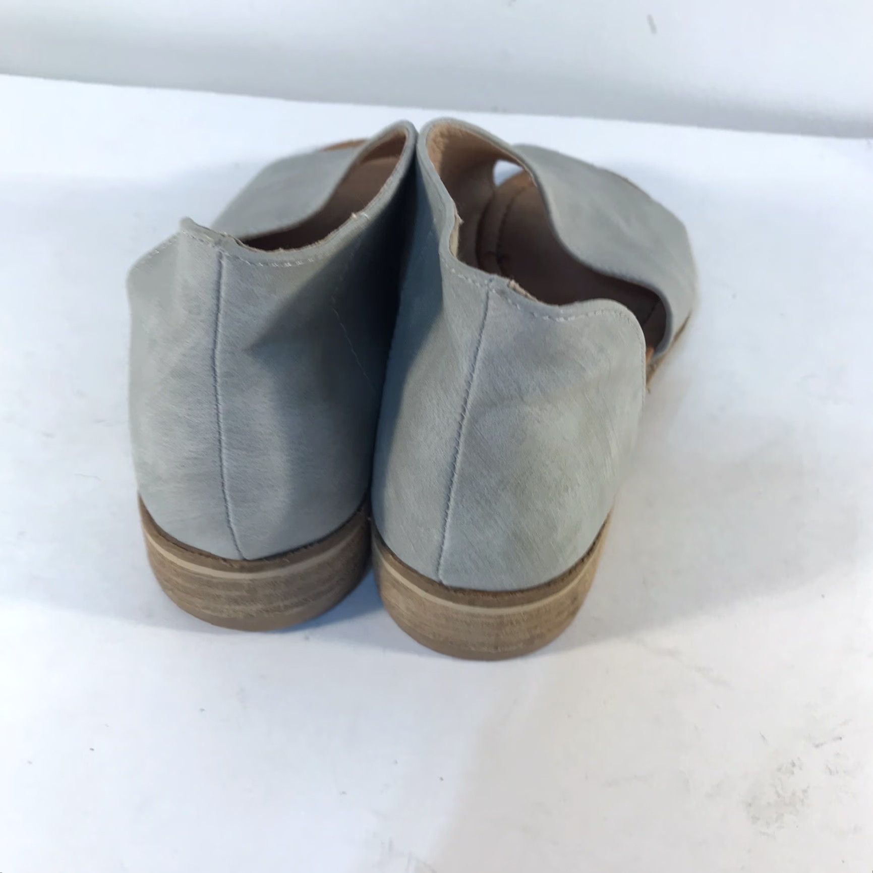 Vintage Ccocci Adele Gray Leather Slides Peep Toe Women’s Size 7 Low Heel Size US 7 / IT 37 - 5 Thumbnail
