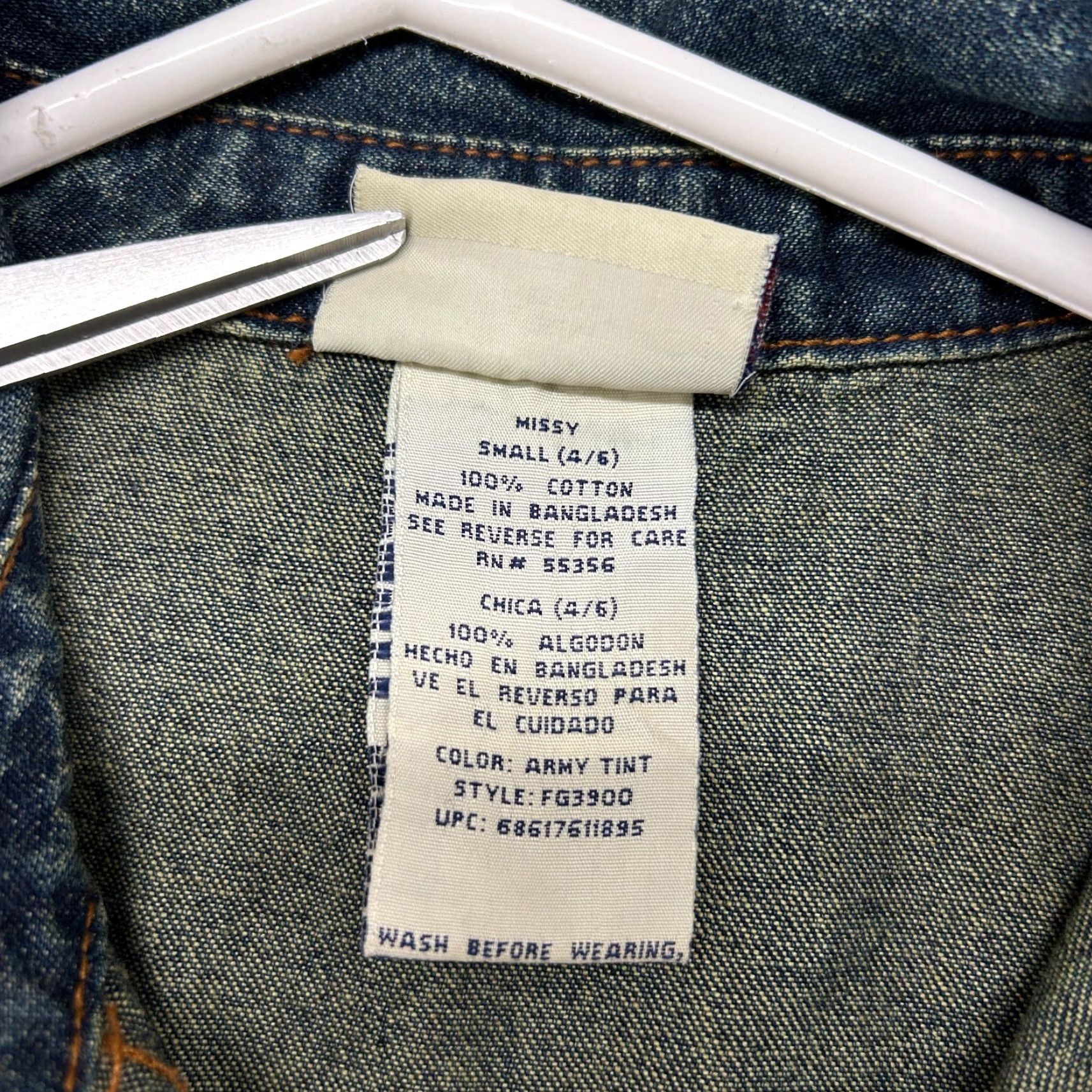 Faded Glory VINTAGE Faded Glory Dress Shirt Dress Womens Small Blue Denim Long Maxi 90s Womens Size 28" / US 6 / IT 42 - 3 Thumbnail