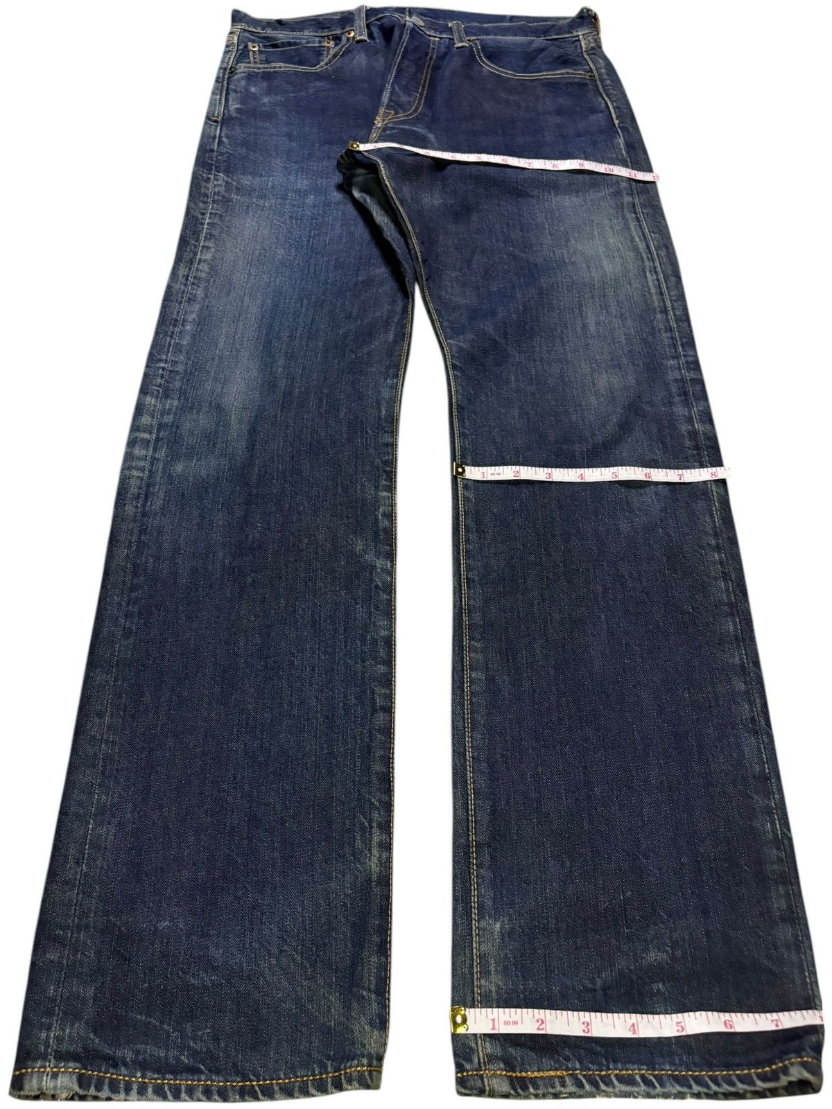 Levi's Vintage Y2k Levis 501 Blue Wash Loose Jeans Size US 32 / EU 48 - 13 Thumbnail