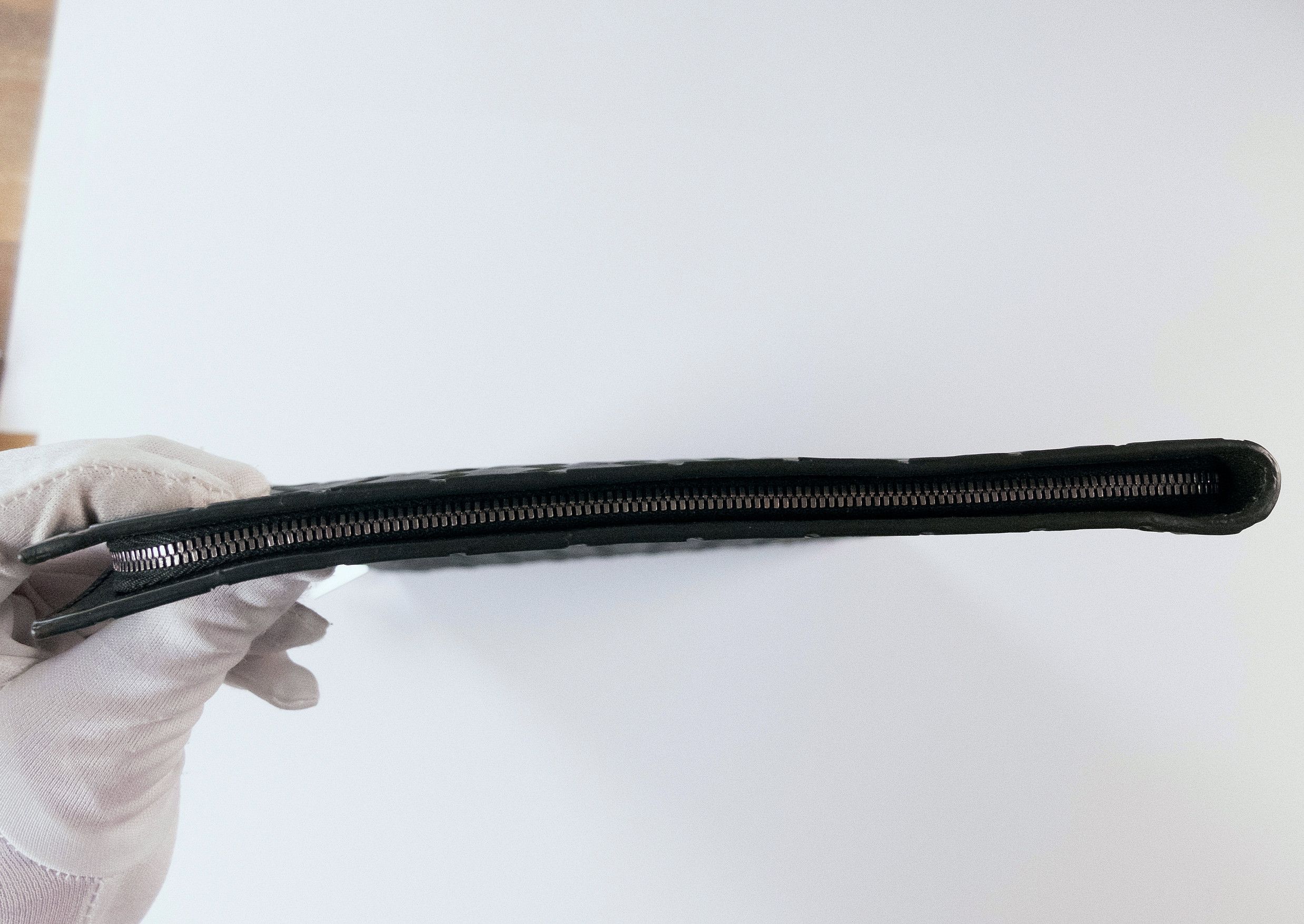 Bottega Veneta BOTTEGA VENETA dark green intrecciato leather clutch bag Size ONE SIZE - 3 Thumbnail