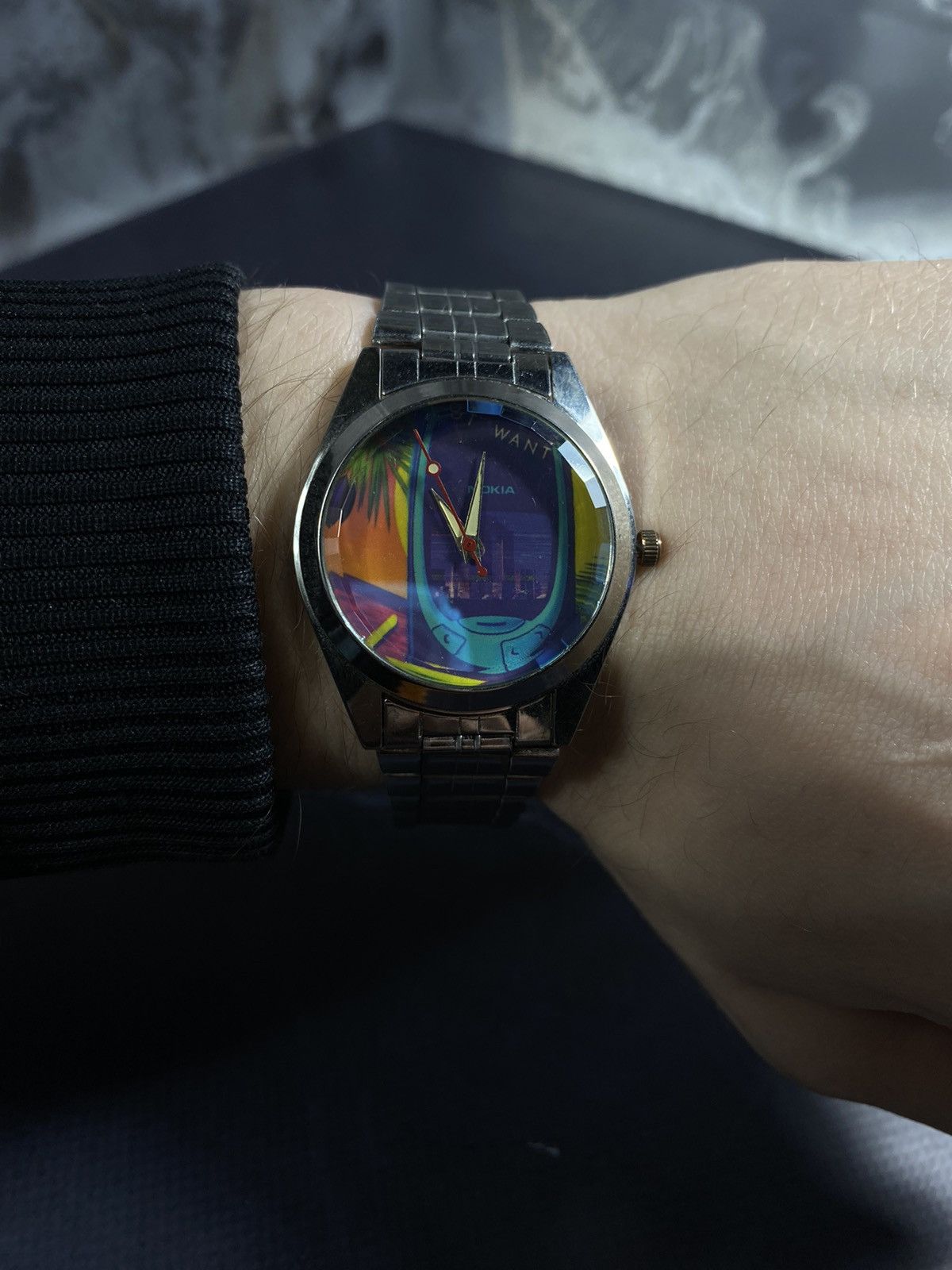 Japanese Brand Vintage Futuristic Quartz Watch with New Strap Size ONE SIZE - 5 Thumbnail