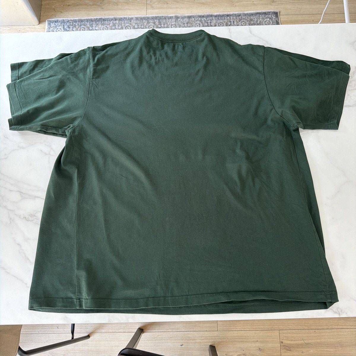 Balenciaga Balenciaga Double Sleeve Layered T-Shirt Green Double Collar Size US M / EU 48-50 / 2 - 7 Thumbnail