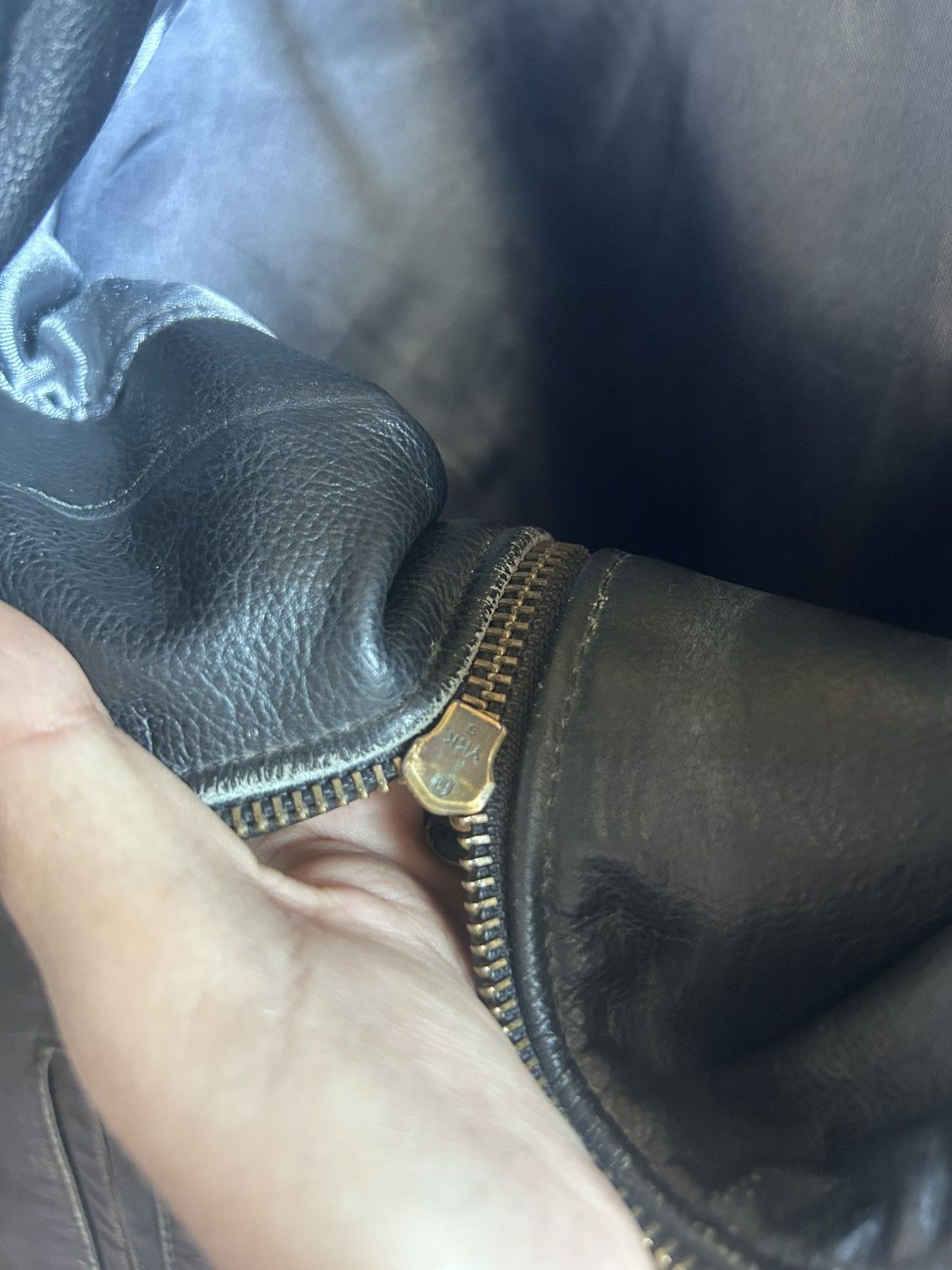 Other 90s Leather Bomber Jacket Size US S / EU 44-46 / 1 - 8 Thumbnail