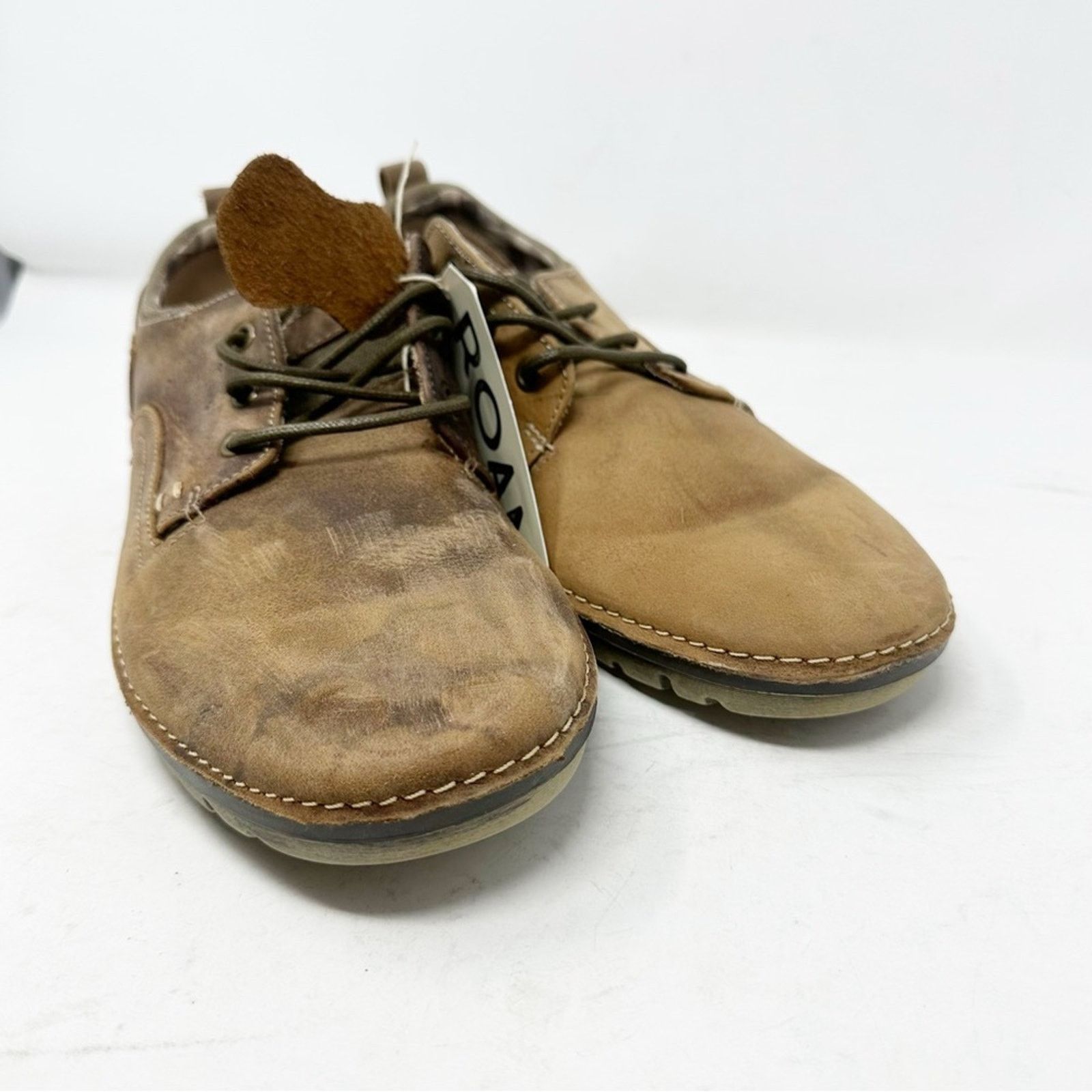 Bed Stu ROAN by BED STU Arlo Men's Leather Distressed Oxfords NWT Size US 10.5 / EU 43-44 - 2 Thumbnail