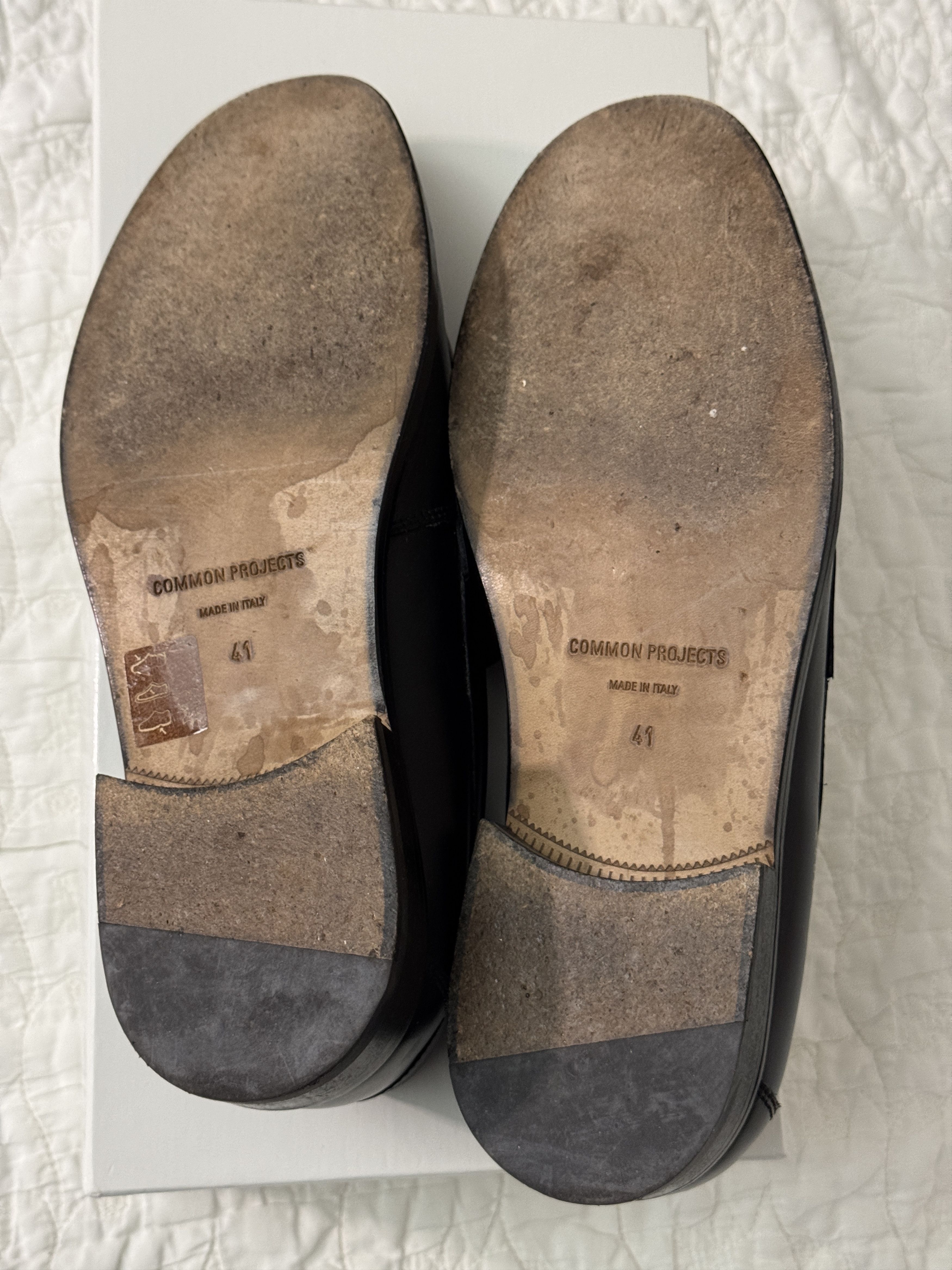 Common Projects Common Projects Black Leather Penny Loafers Size 41 8US Size US 8 / EU 41 - 6 Thumbnail