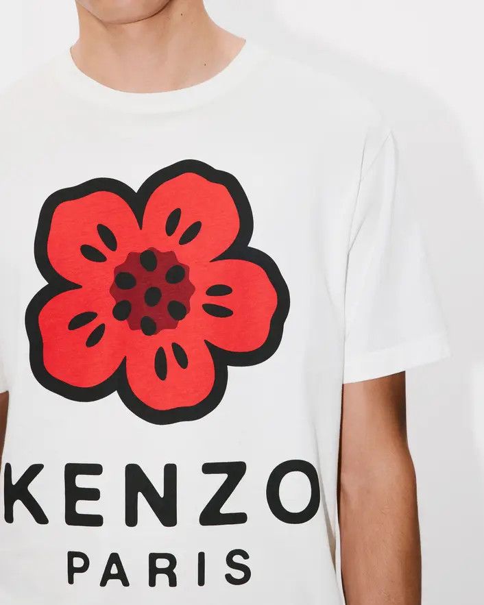 Kenzo o1s22i1n0125 Boke Flower Printed T-Shirt in White Size US L / EU 52-54 / 3 - 6 Thumbnail