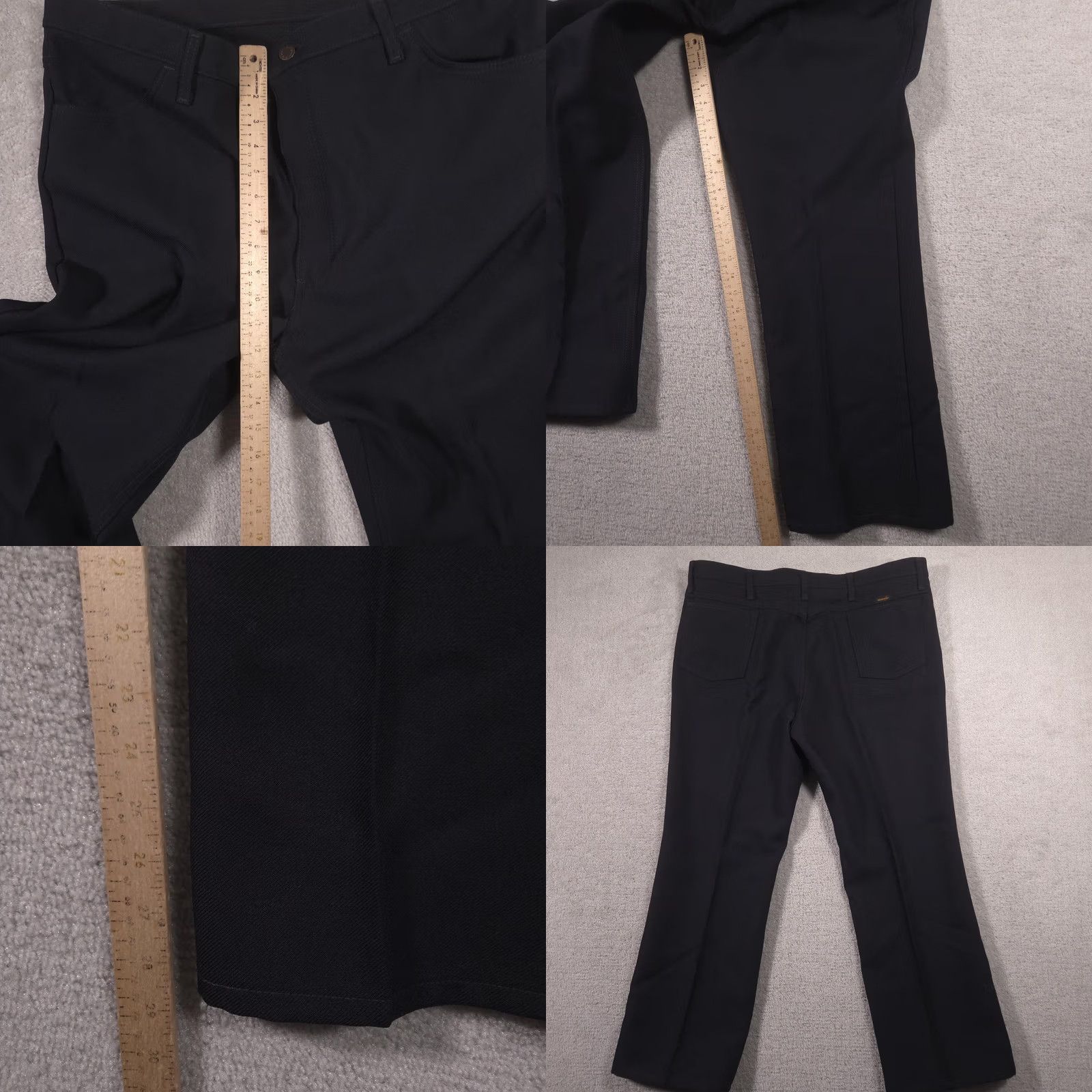 Wrangler Wrangler Pants Mens 42x29 Navy Blue Microfiber Flat Front Straight Leg Casual Size US 42 / EU 58 - 9 Thumbnail