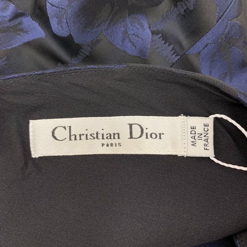 Dior Dior Dark blue floral full-print round-neck short-sleeved Size XS / US 0-2 / IT 36-38 - 5 Thumbnail