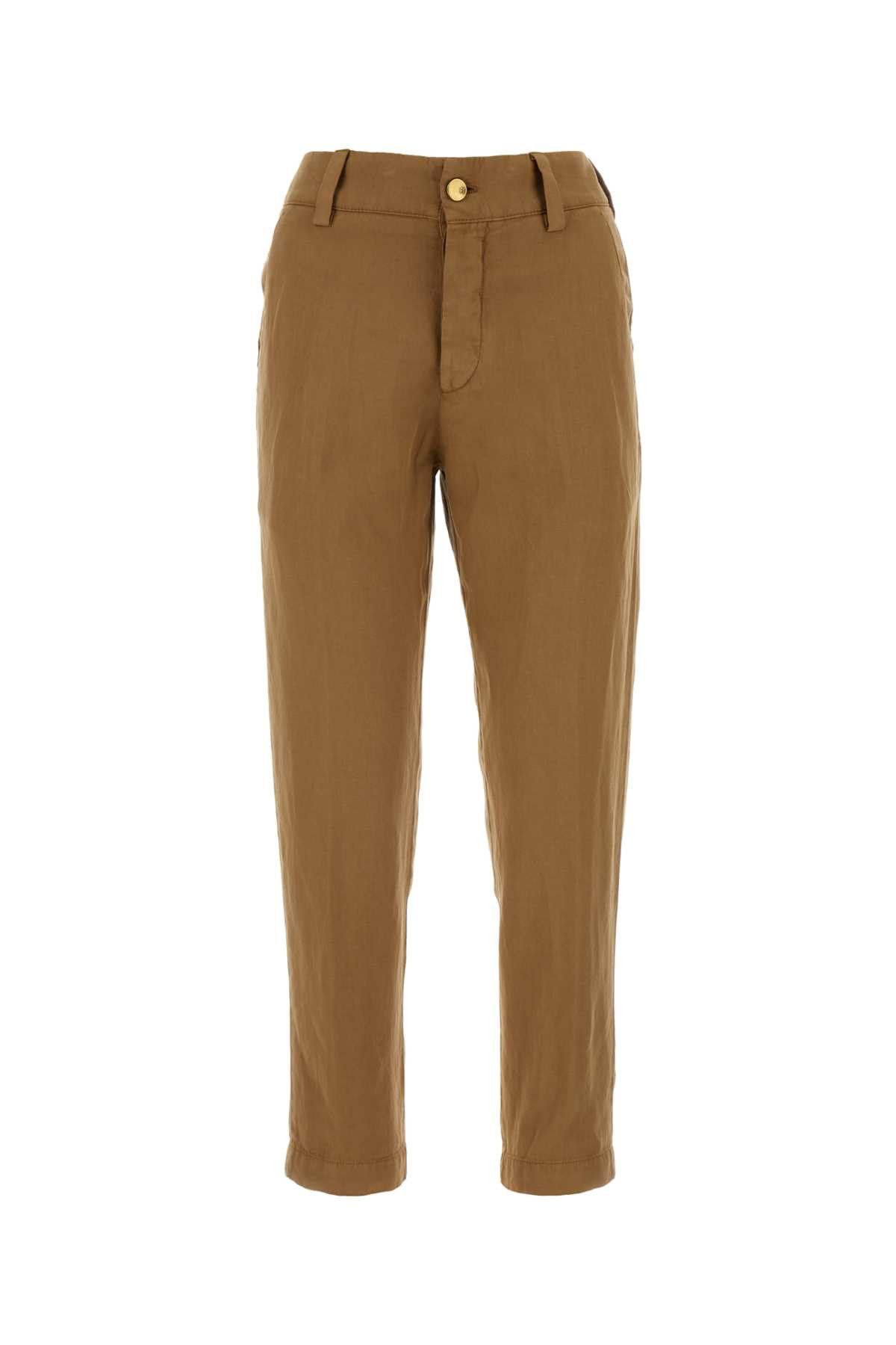 image of Pt Torino Caramel Lyocell Blend Gio Pant in Beige O Tan, Women's (Size 26)